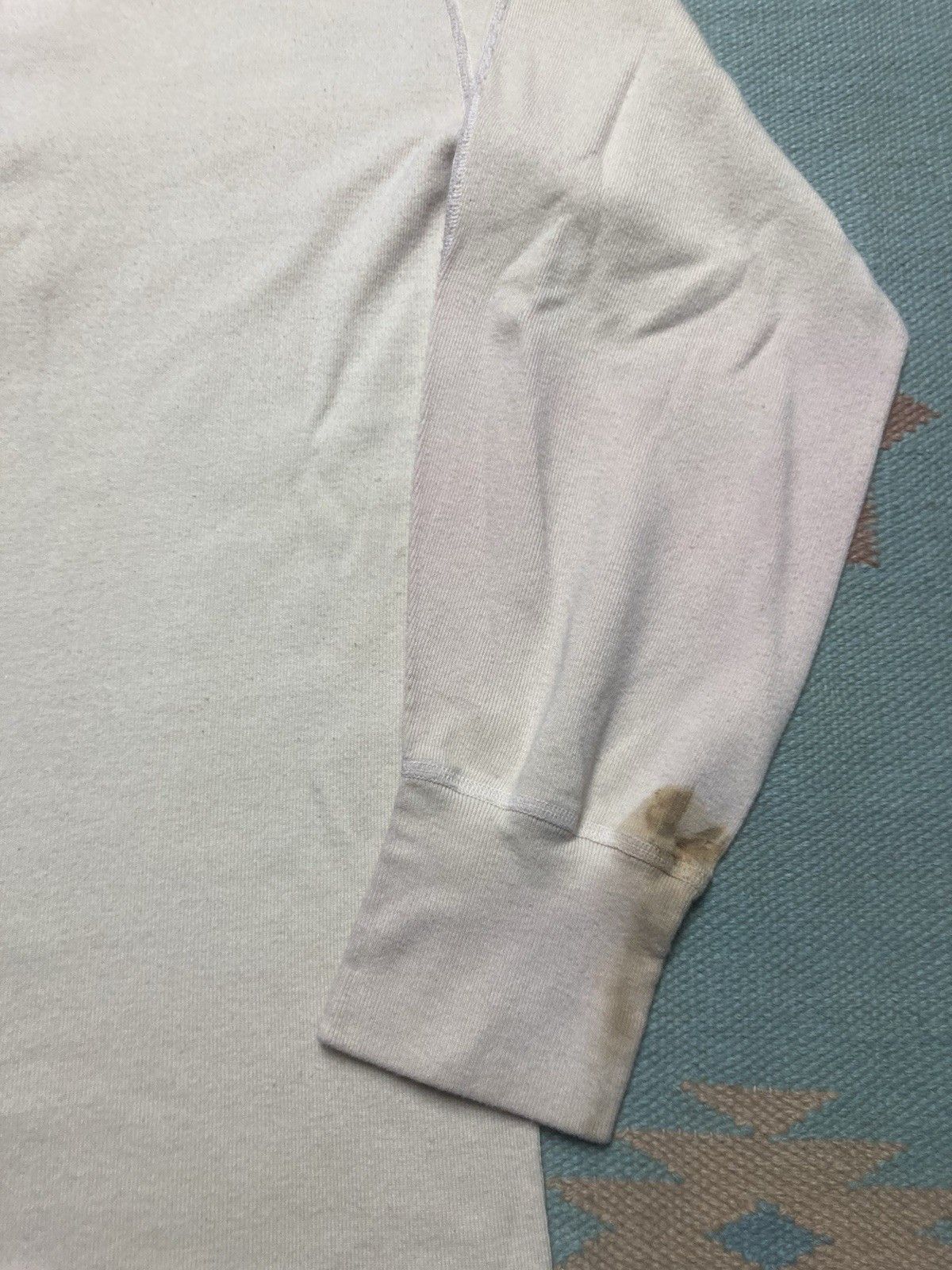 Vintage Military henley shirt wool blend undershirt Vietnam 1970 med Size US M / EU 48-50 / 2 - 8 Thumbnail