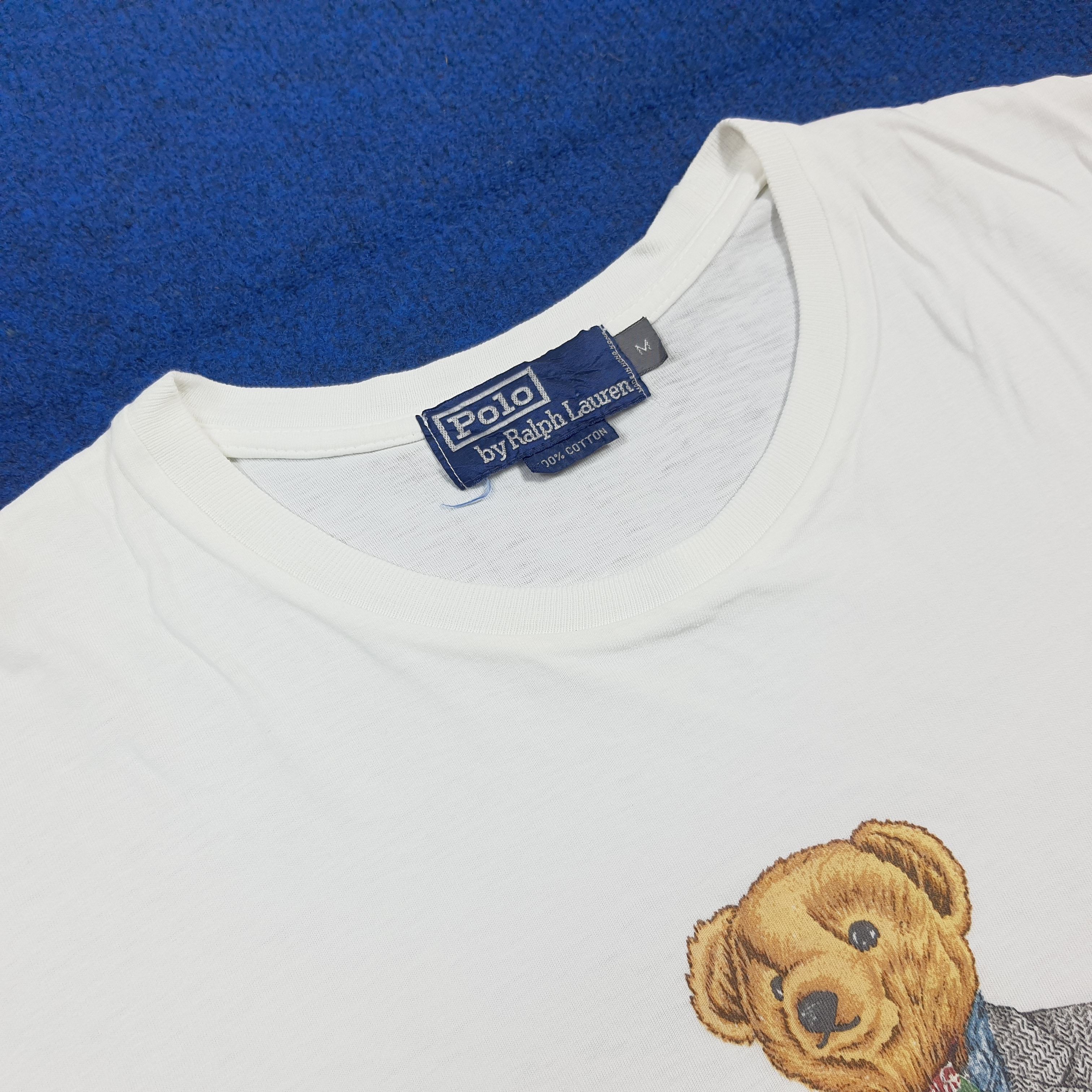 Polo Ralph Lauren Vintage Ralph Lauren Polo Bear Single Stitch Tshirt C294N80 Size US M / EU 48-50 / 2 - 4 Thumbnail