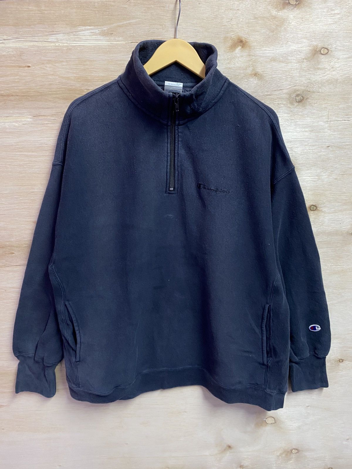 Champion vintage Champion half-zip sweatshirt with embroidered logo Size US XL / EU 56 / 4 - 1 Thumbnail