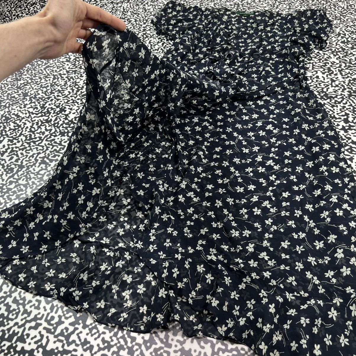 Lauren Ralph Lauren Vintage Y2K Lauren Ralph Lauren Silk Floral Flared Dress Size XL / US 12-14 / IT 48-50 - 9 Thumbnail