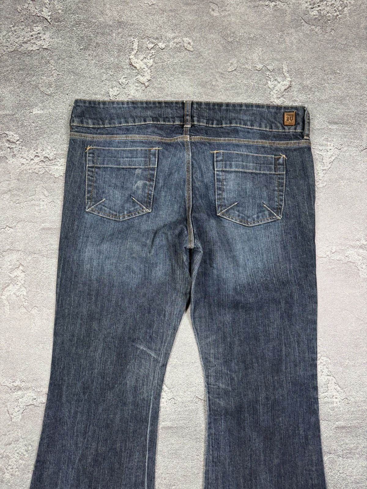 If Six Was Nine Y2K 2000s True2U Retro Flared Bootcut Washed Jeans Size 34 Size US 34 / EU 50 - 8 Thumbnail