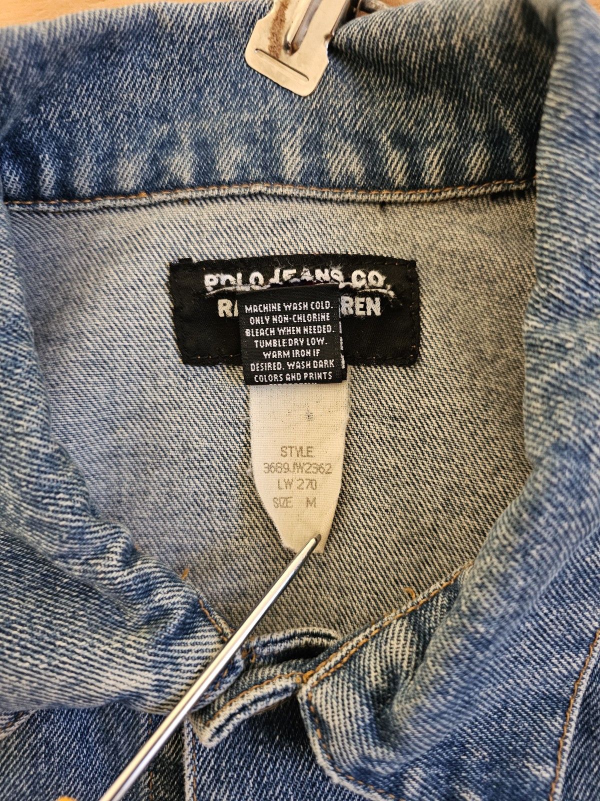 Polo Jeans Ralph Lauren Denim Jacket Sz M Type 2