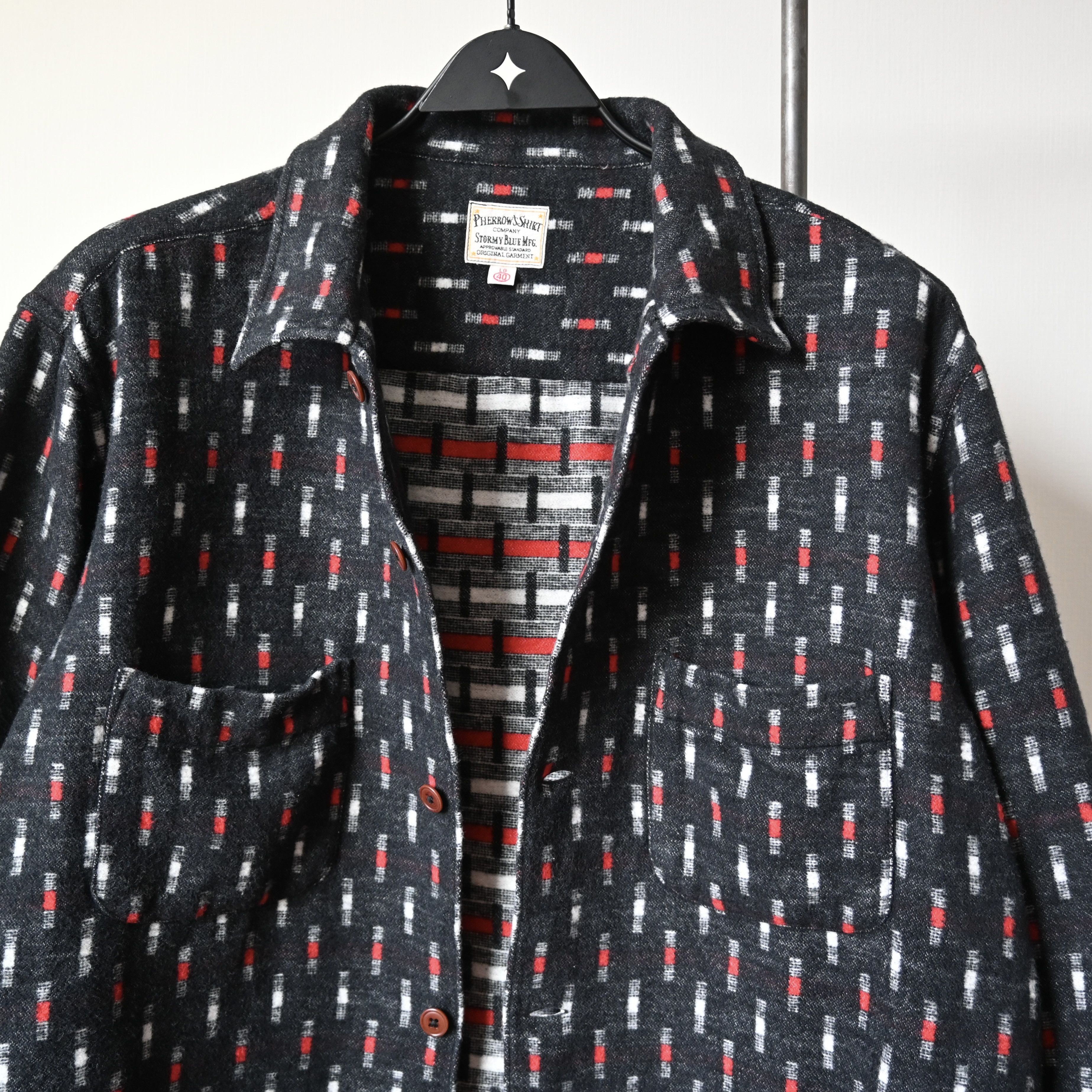 Pherrow's Pherrow's dobby fleeced cotton square shirt, made in Japan Size US L / EU 52-54 / 3 - 5 Thumbnail