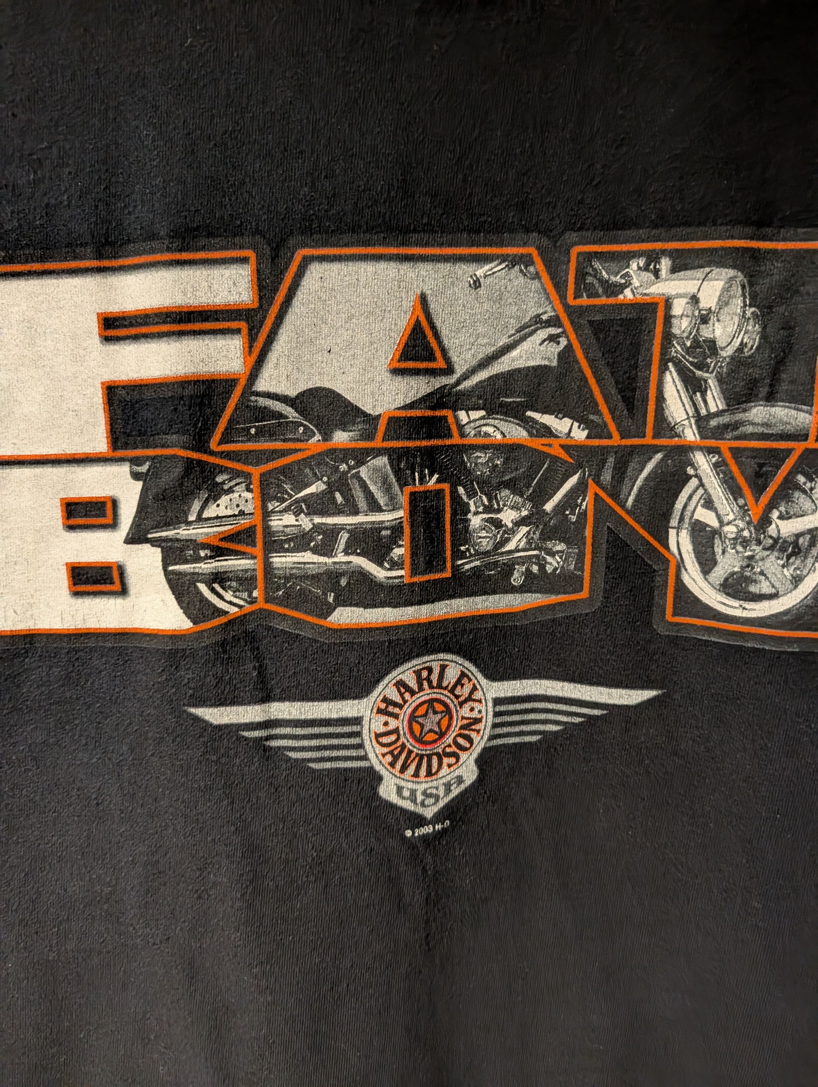 Harley Davidson Vintage 2003 Harley Davidson Fat Boy T Shirt Twin Cities Size US L / EU 52-54 / 3 - 2 Thumbnail
