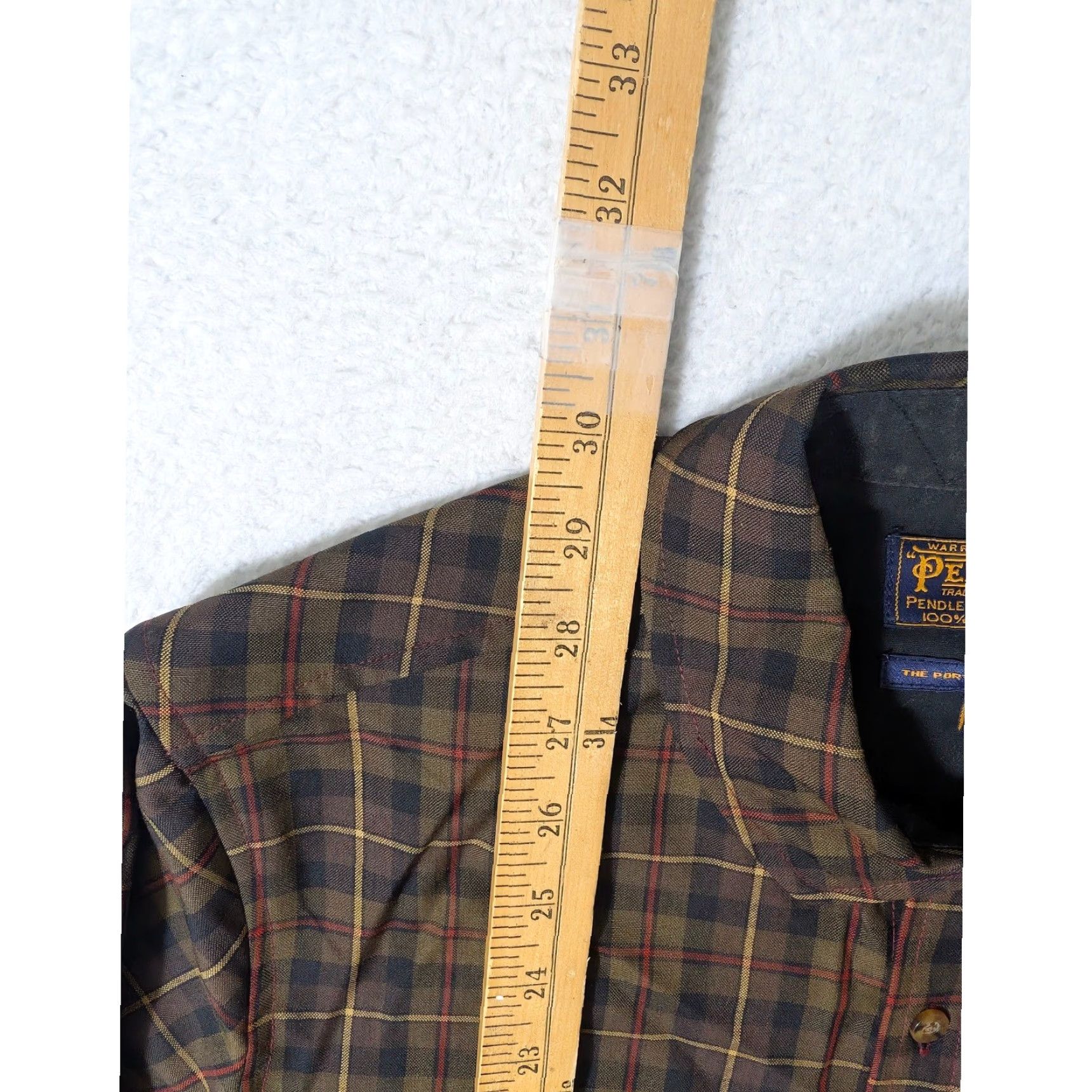 Pendleton Pendleton Portland Collection Shirt Mens M Brown Plaid L/S Wool Quilted Patches Size US M / EU 48-50 / 2 - 5 Thumbnail