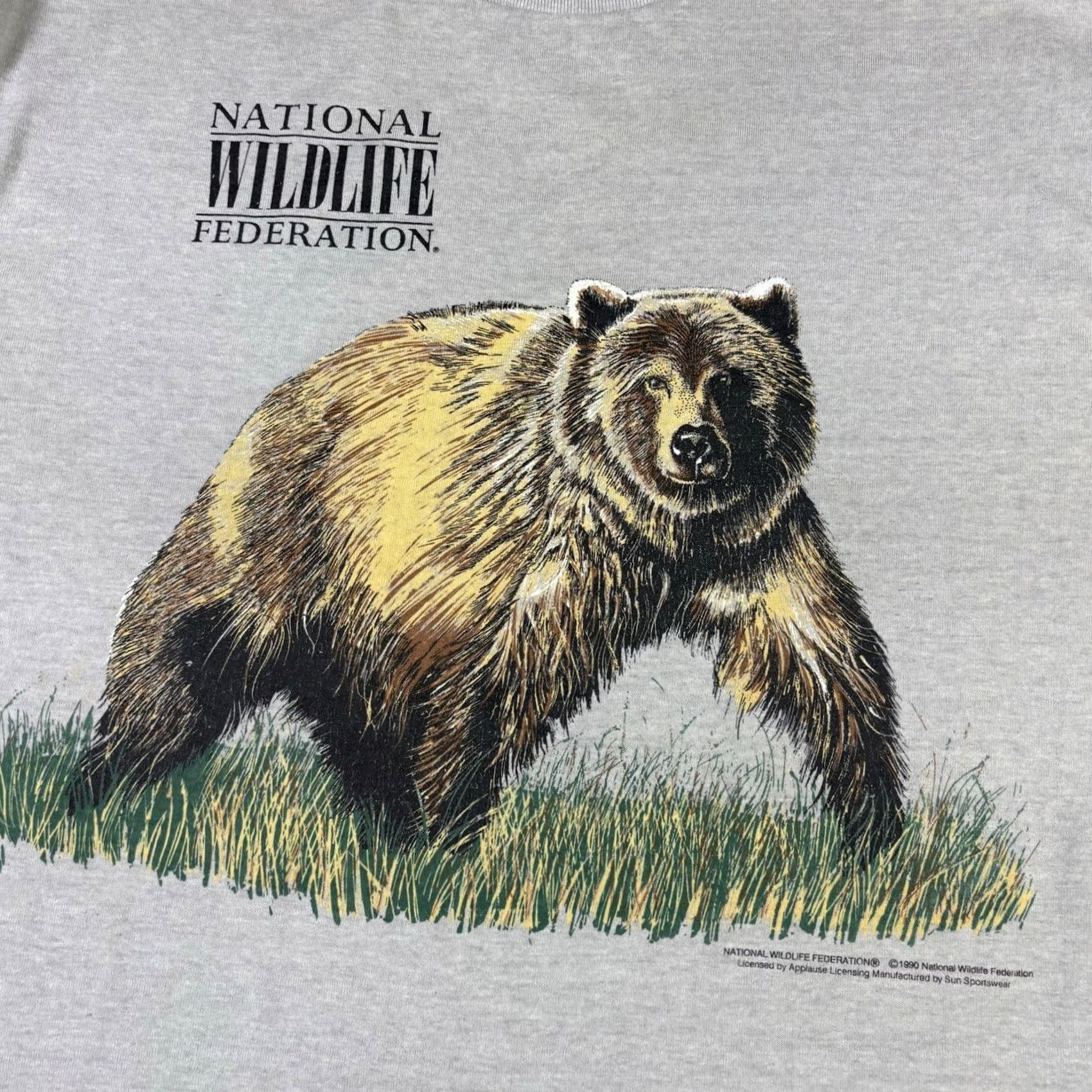 Vintage VINTAGE National Wildlife T Shirt Brown Bear Art M & M Size M USA 80s 90s Graphic Print Crew Neck Short Sleeve Men Brown USA Knit Cotton T-Shirt Mens Size US M / EU 48-50 / 2 - 5 Thumbnail