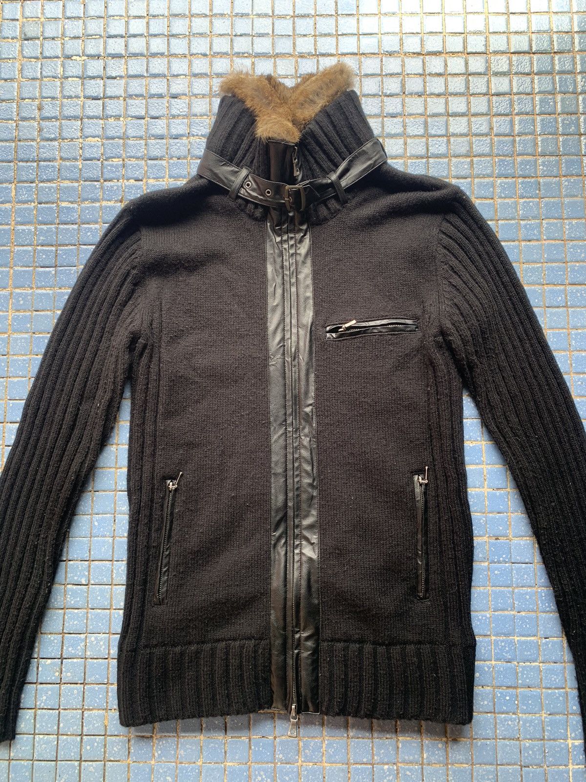 If Six Was Nine In the attic mink fur jacket/sweater acrylic + wool meterial Size L / US 10 / IT 46 - 5 Thumbnail