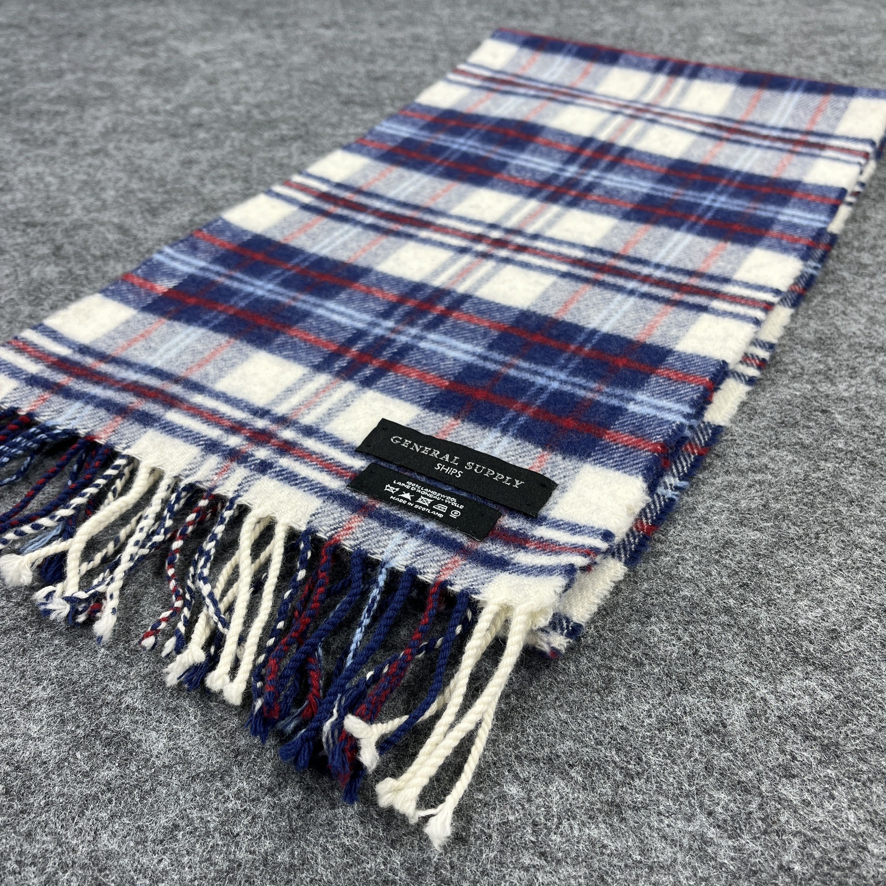 SHIPS × Vintage Ships Checked Scarf / Muffler / Neckwear T940 Size ONE SIZE - 8 Thumbnail