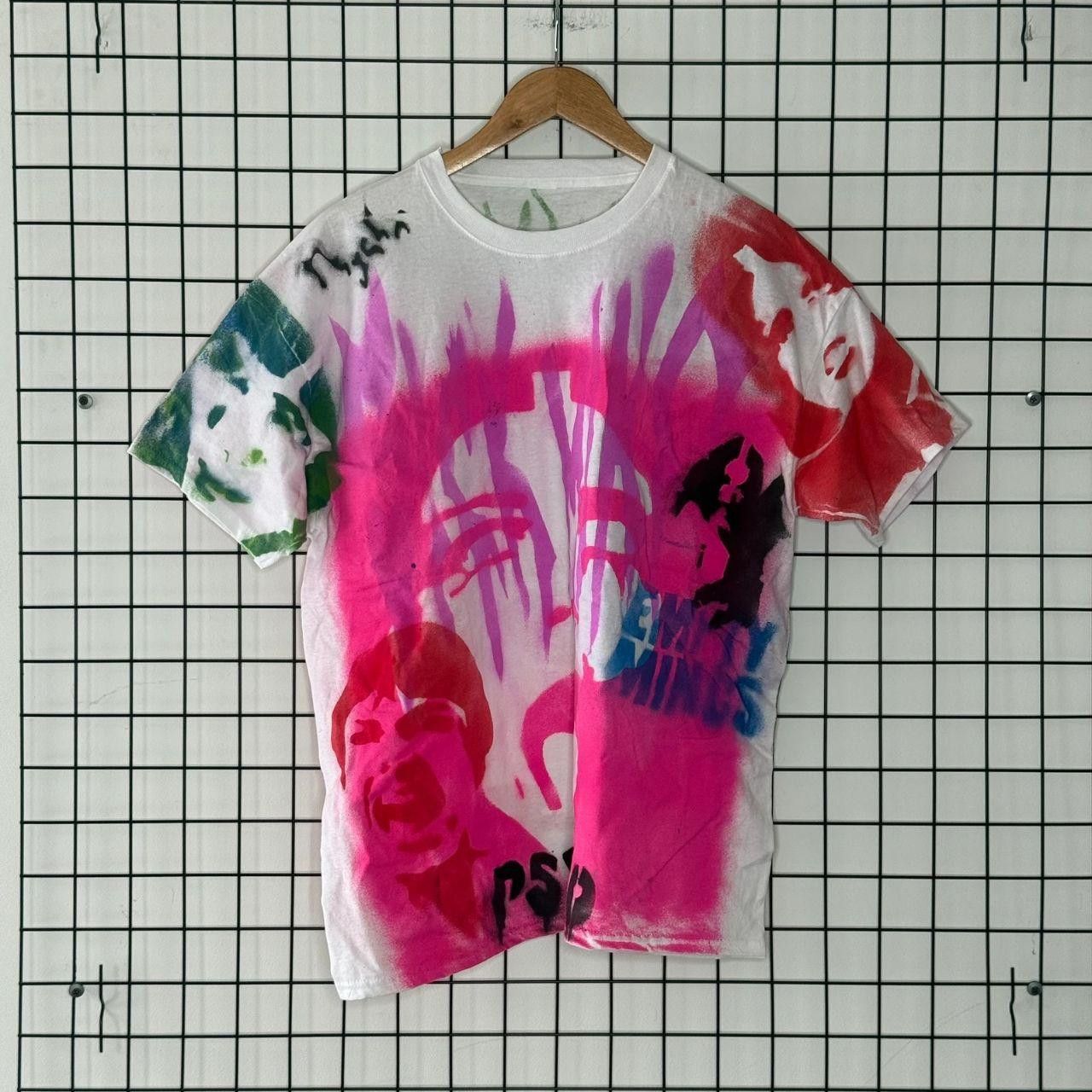 Vintage Handmade Custom Tee Avantgarde Opium Painted