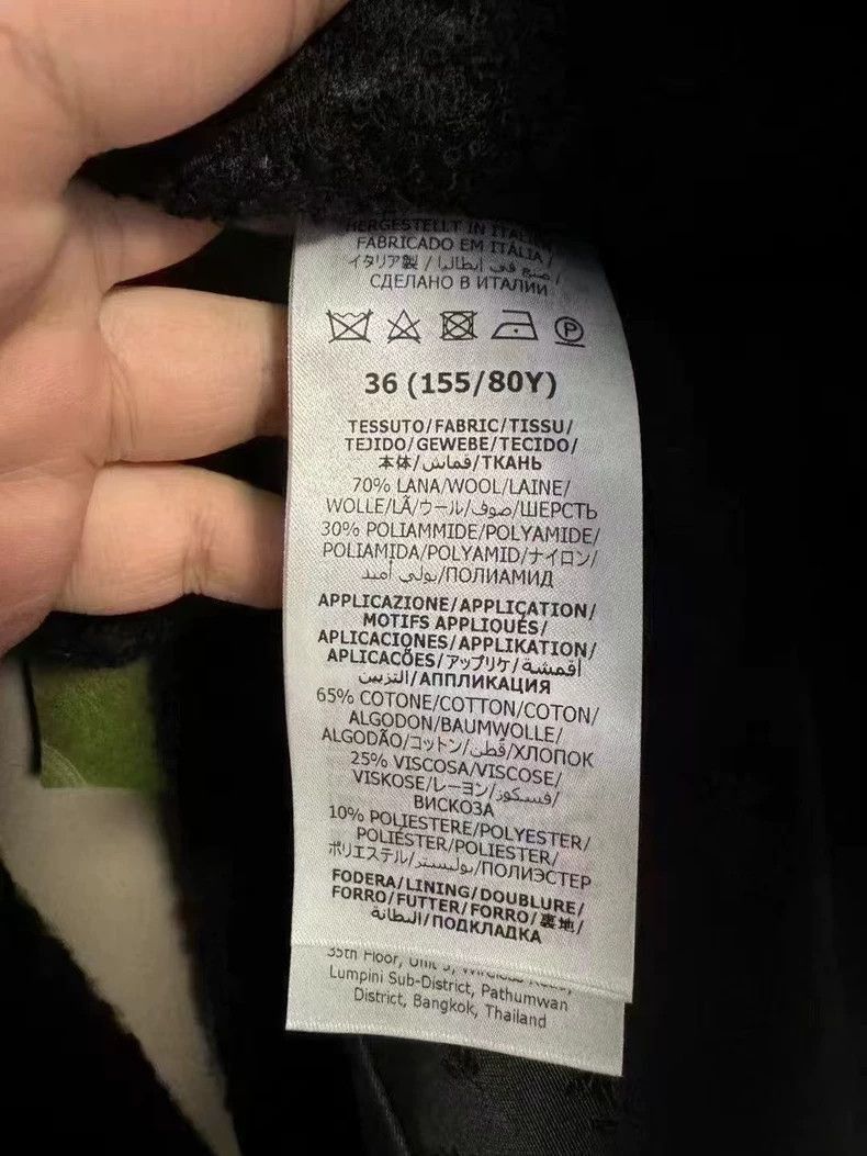 Gucci Gucci Black Textured Long Coat-2505 Size S / US 4 / IT 40 - 4 Thumbnail
