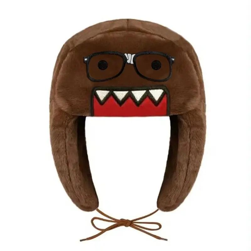 Japanese Brand Japanese Y2K Anime Domo Kun Glasses Ushanka Cute Winter Hat Size ONE SIZE - 1 Thumbnail