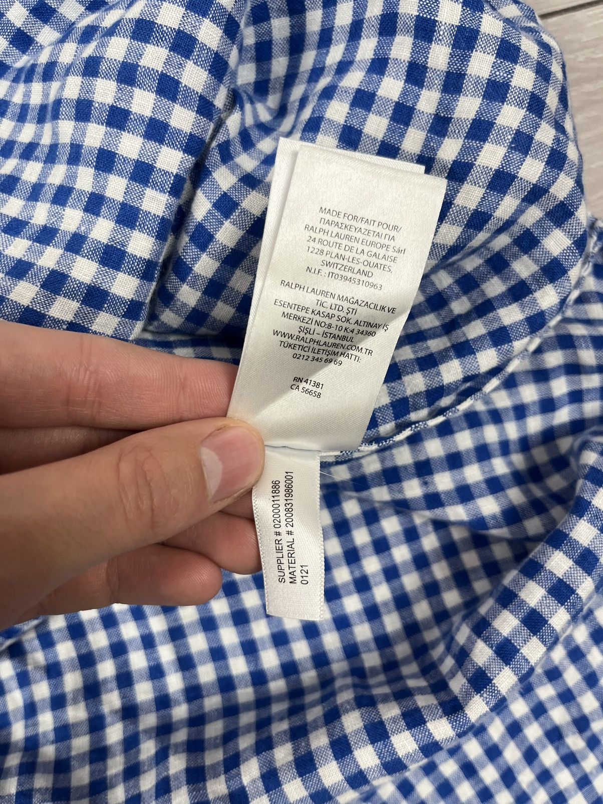Ralph Lauren Ralph Lauren Black Label 100% Linen Checkered Button Shirt Size US XL / EU 56 / 4 - 10 Thumbnail