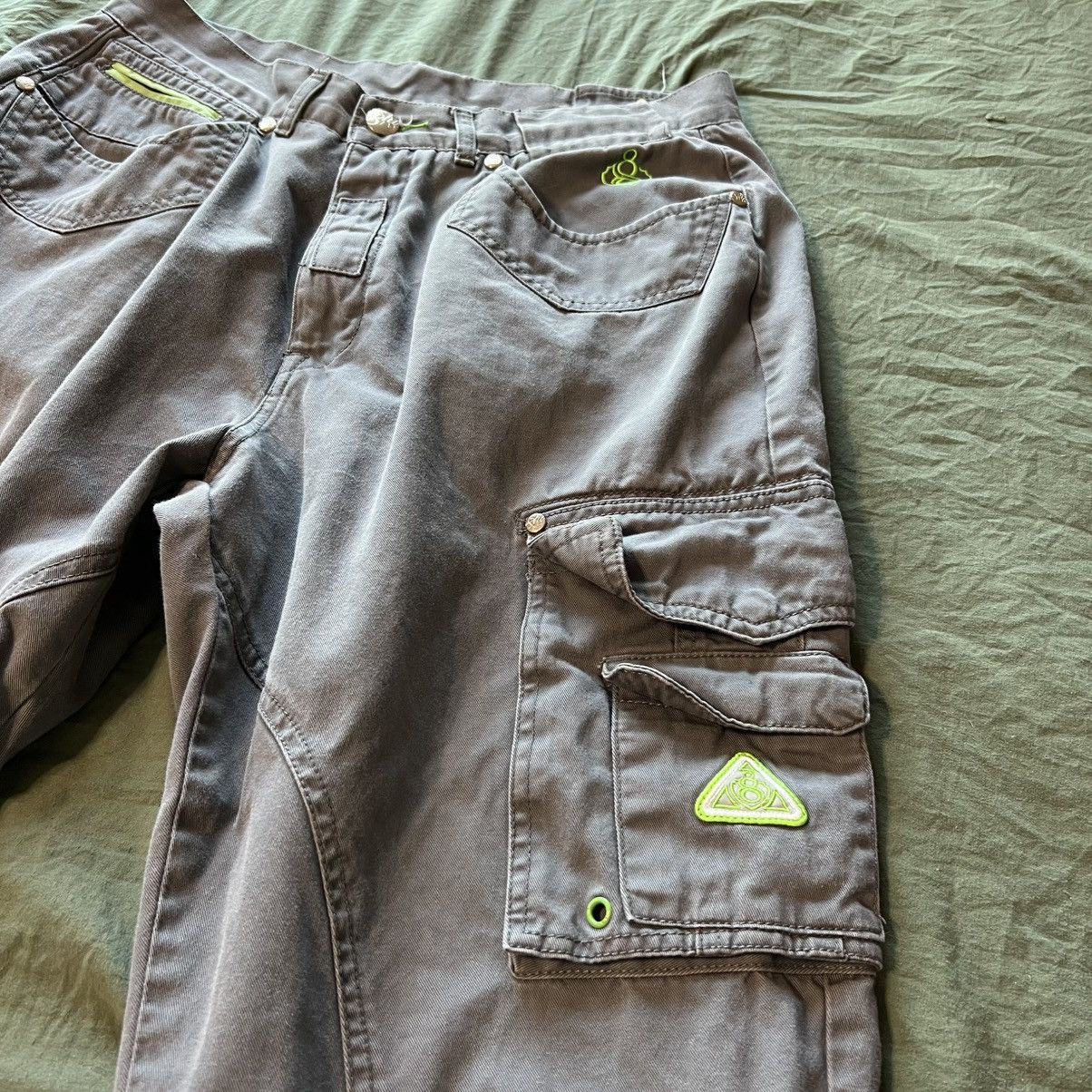 Vintage Grey vintage skater cargo pants Size US 34 / EU 50 - 4 Thumbnail