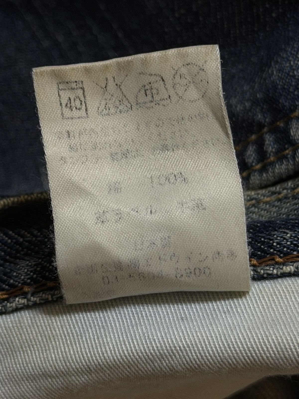 Edwin Vintage 90s Japan Edwin 404 Blue Mud Wash Whisker Loose Fit Size US 30 / EU 46 - 10 Thumbnail