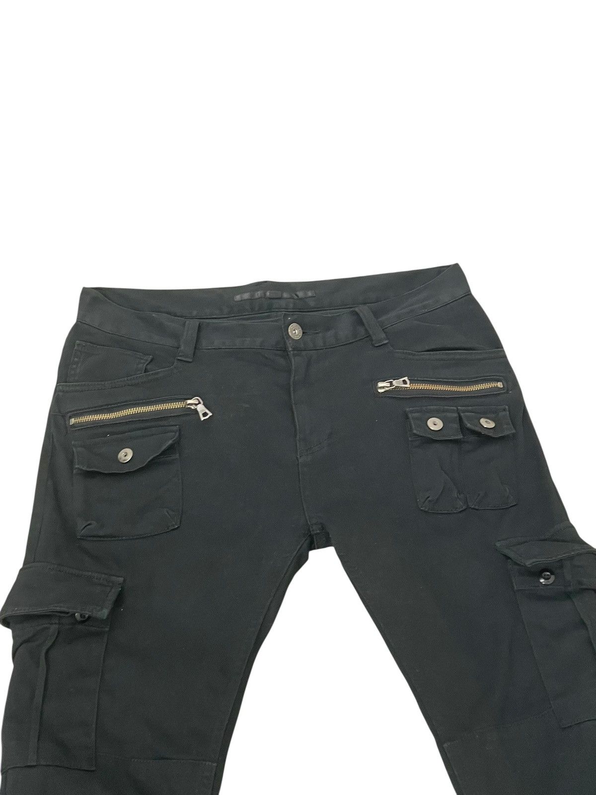 Japanese Brand Flare Cargo No ID Japan Stretch Boot Cut 1🟦6 Size US 32 / EU 48 - 10 Thumbnail