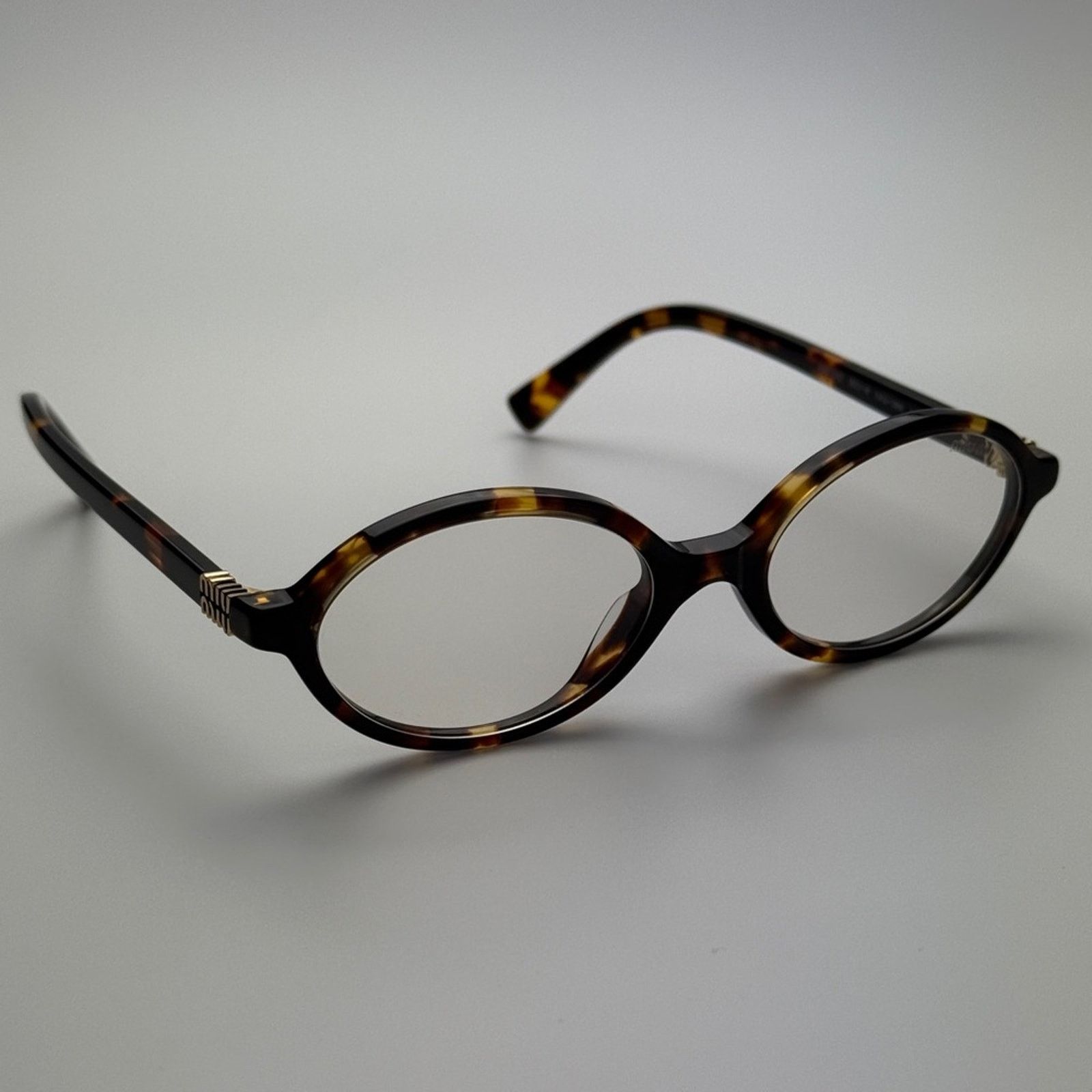 Miu Miu MIU MIU Eyeglasses MU04ZS VAU08N Havana/Clear Blue Light Size ONE SIZE - 6 Thumbnail