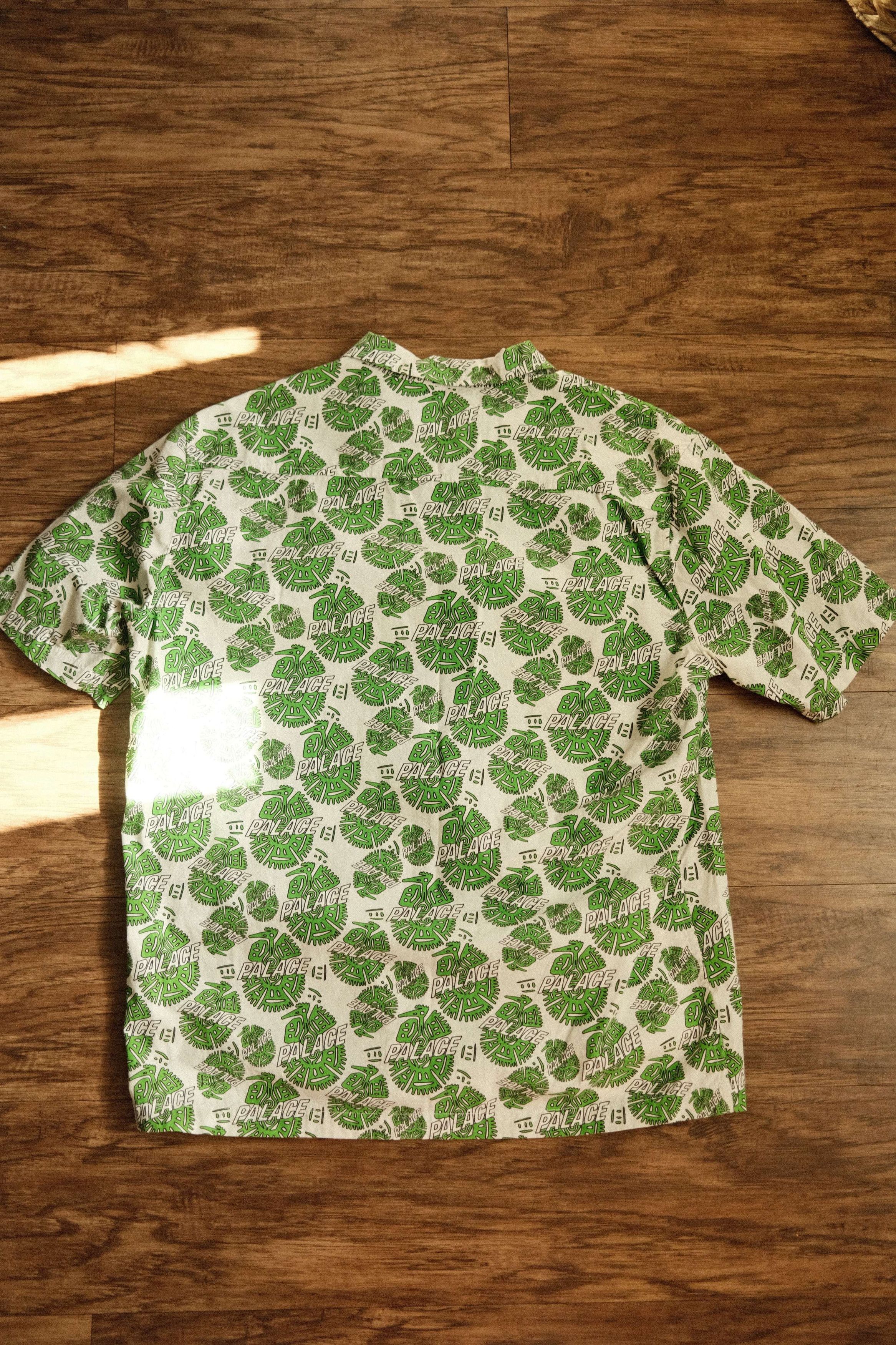 Palace Palace Skateboards Surf Shirt in White and Green Size US L / EU 52-54 / 3 - 4 Thumbnail