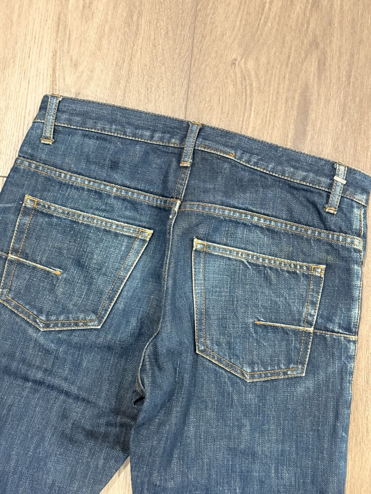 Dior Raw Blue Dior Jeans Size US 27 - 5 Thumbnail