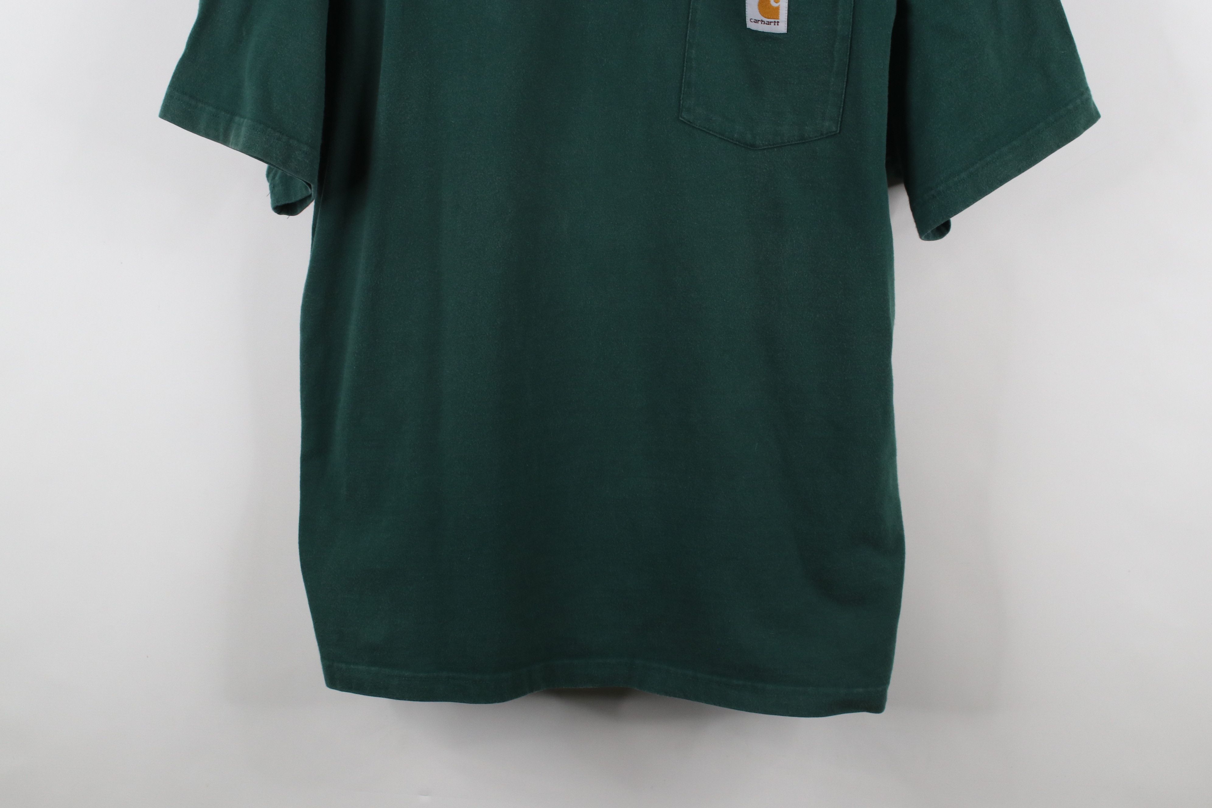 Carhartt × Vintage Vintage 90s Carhartt Spell Out Heavyweight Henley T-Shirt Size US XXL / EU 58 / 5 - 3 Thumbnail