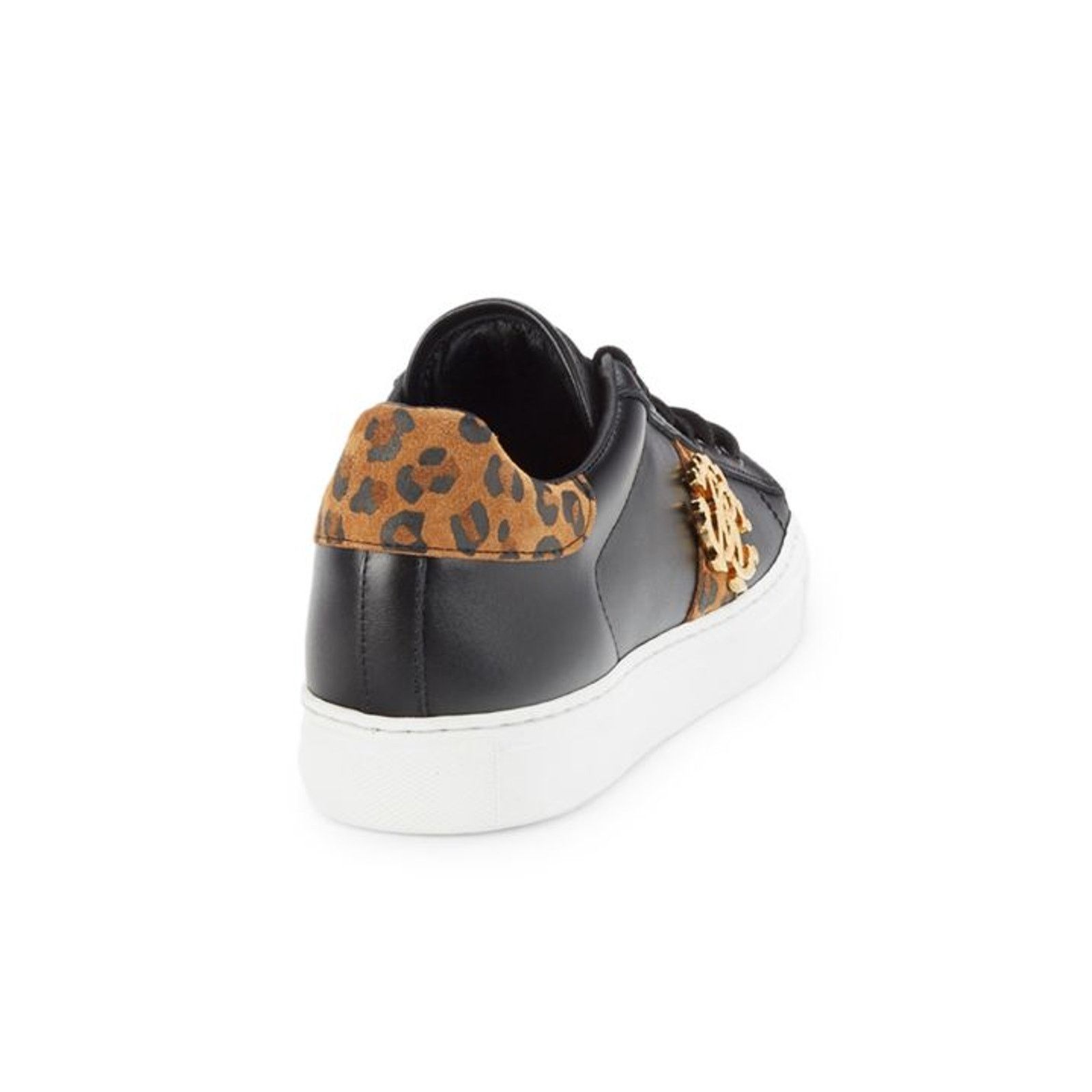 Cavalli Class × Just Cavalli × Roberto Cavalli Roberto Cavalli Leopard Print Black Low Sneaker 5.5 NIB $500 Size US 5.5 / IT 35.5 - 5 Thumbnail