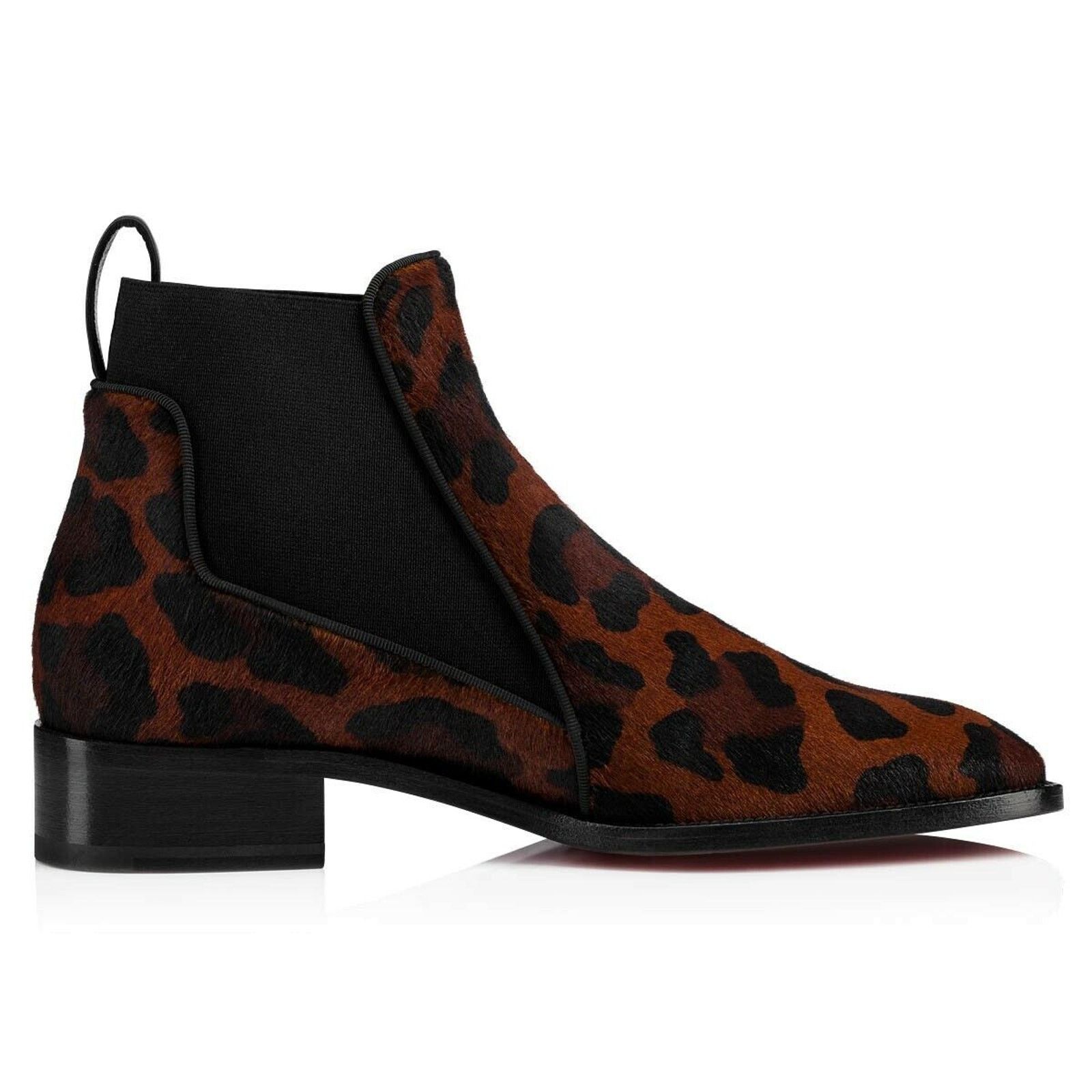 Christian Louboutin Christian Louboutin Marmada Flat Black Leopard Pony Fur Size US 9.5 / IT 39.5 - 3 Thumbnail
