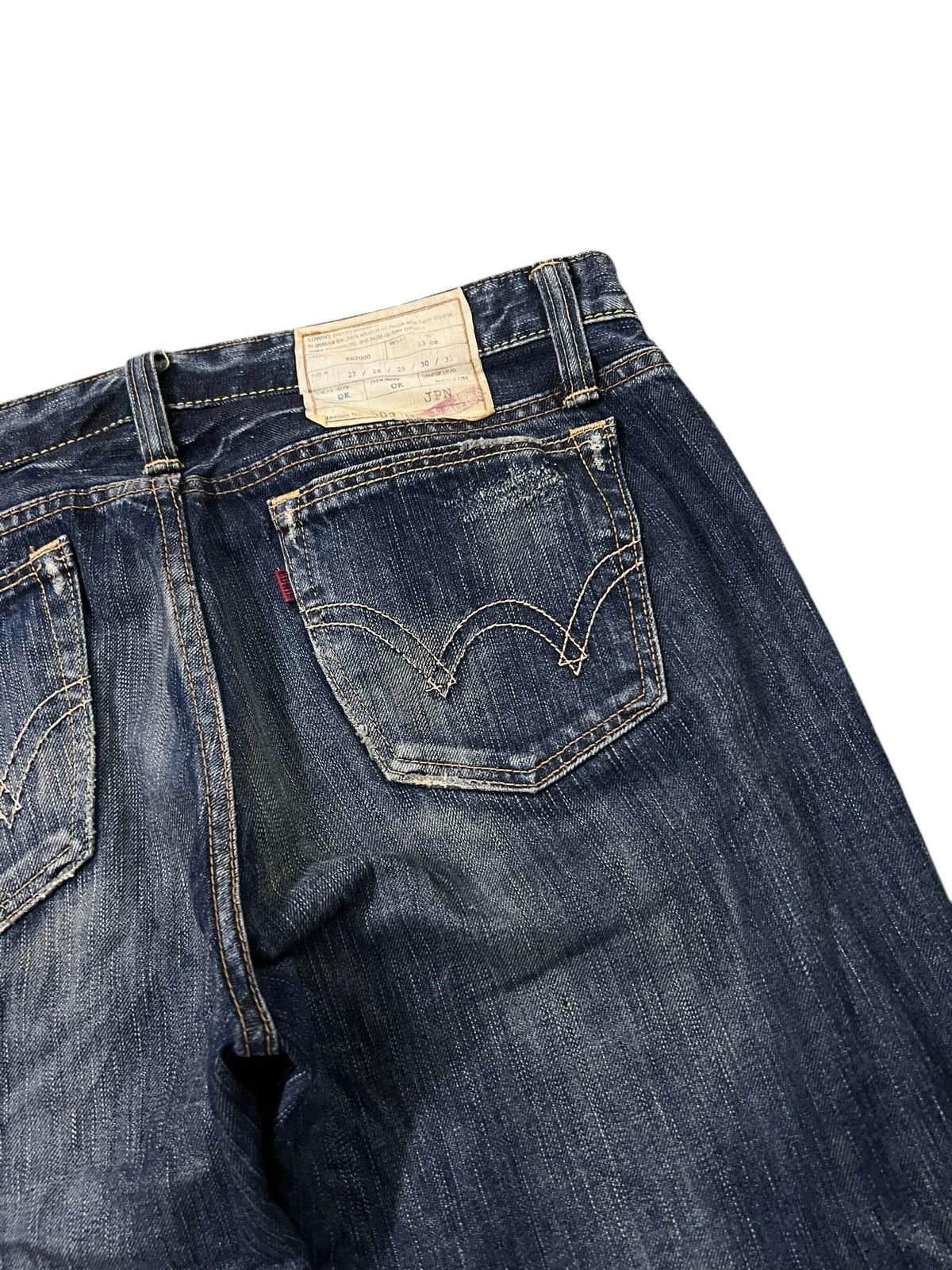 Japanese Brand Edwin 503 Flare Distressed Mud Wash Bootcut Jean Very Rare Size US 32 / EU 48 - 17 Thumbnail
