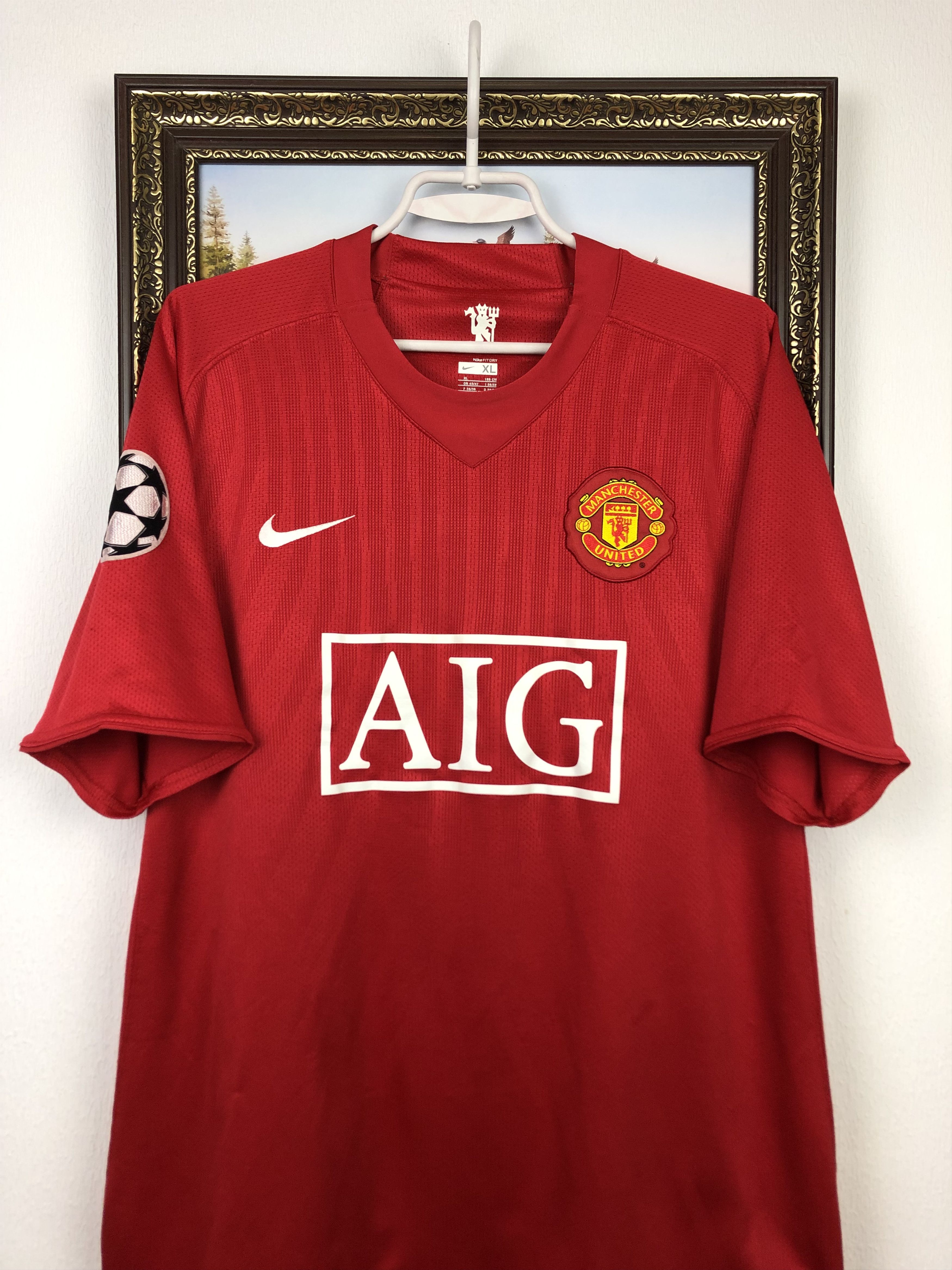 Nike Manchester United football shirt Soccer Solskjaer Jersey Size US XL / EU 56 / 4 - 4 Thumbnail