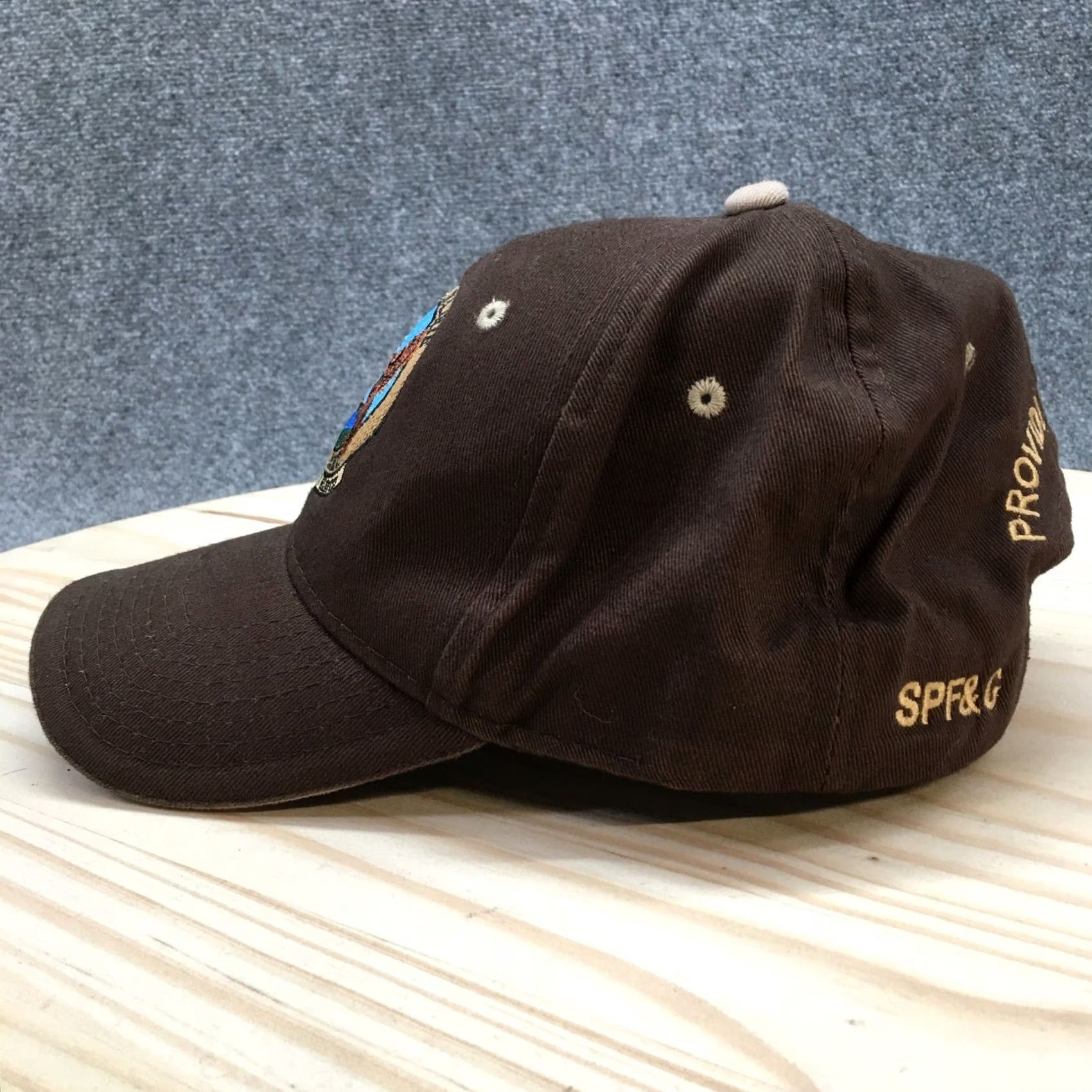 Vintage OC Caps Star Prairie Fish & Game Baseball Cap Hat Mens Brown One Size Casual Size ONE SIZE - 4 Thumbnail