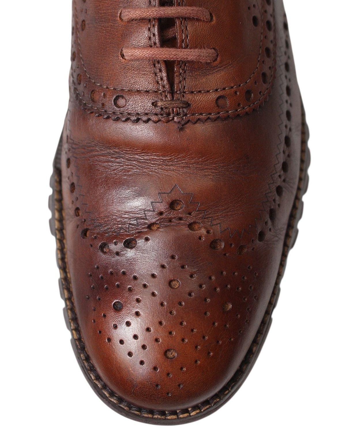 Cole Haan × Nike 2018 COLE HAAN ZERØGRAND BROWN WINGTIP OXFORD SNEAKERS Size US 9.5 / EU 42-43 - 4 Thumbnail