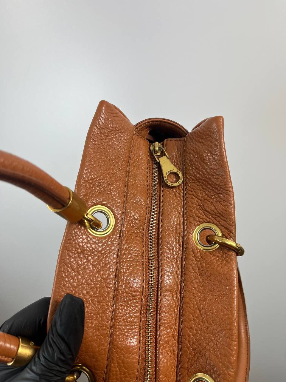 Marc Jacobs Marc By Marc Jacobs Leather Satchel Handbag Brown Womens Bag Size ONE SIZE - 3 Thumbnail