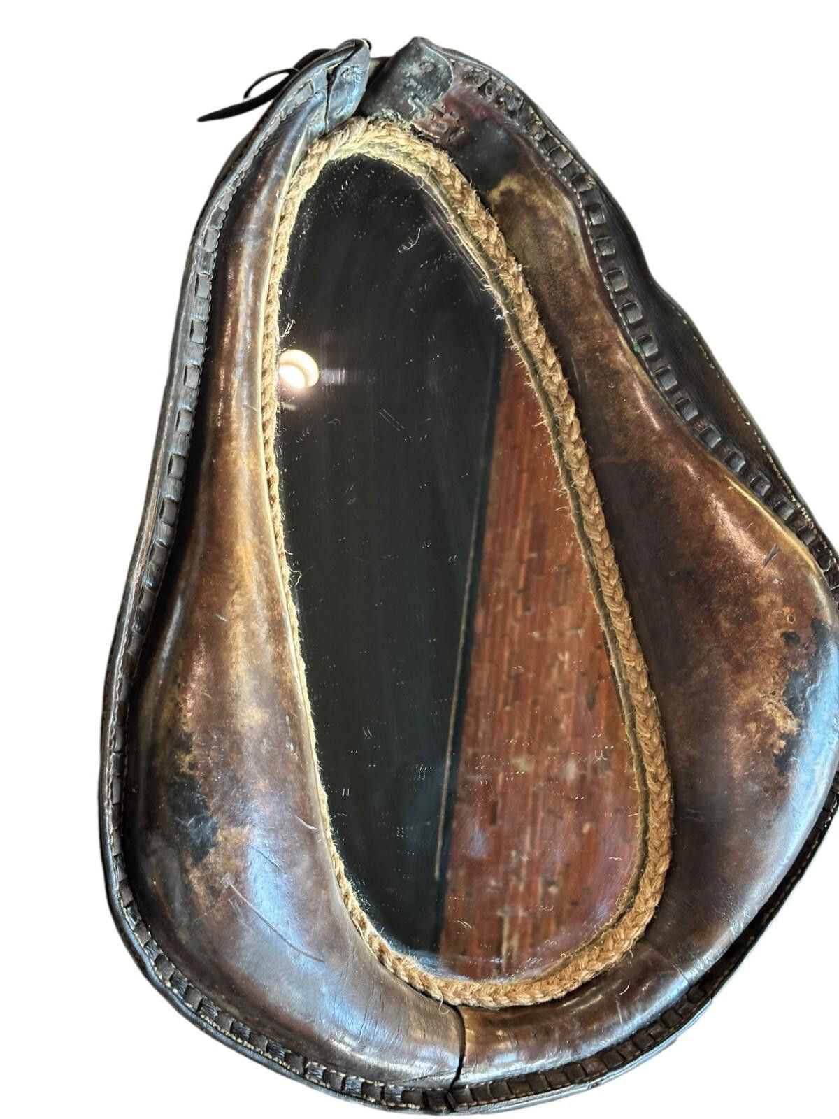 The Unbranded Brand 25x19 1/2 Horse Collar Mirror Leather Western Equestrian Size ONE SIZE - 2 Thumbnail