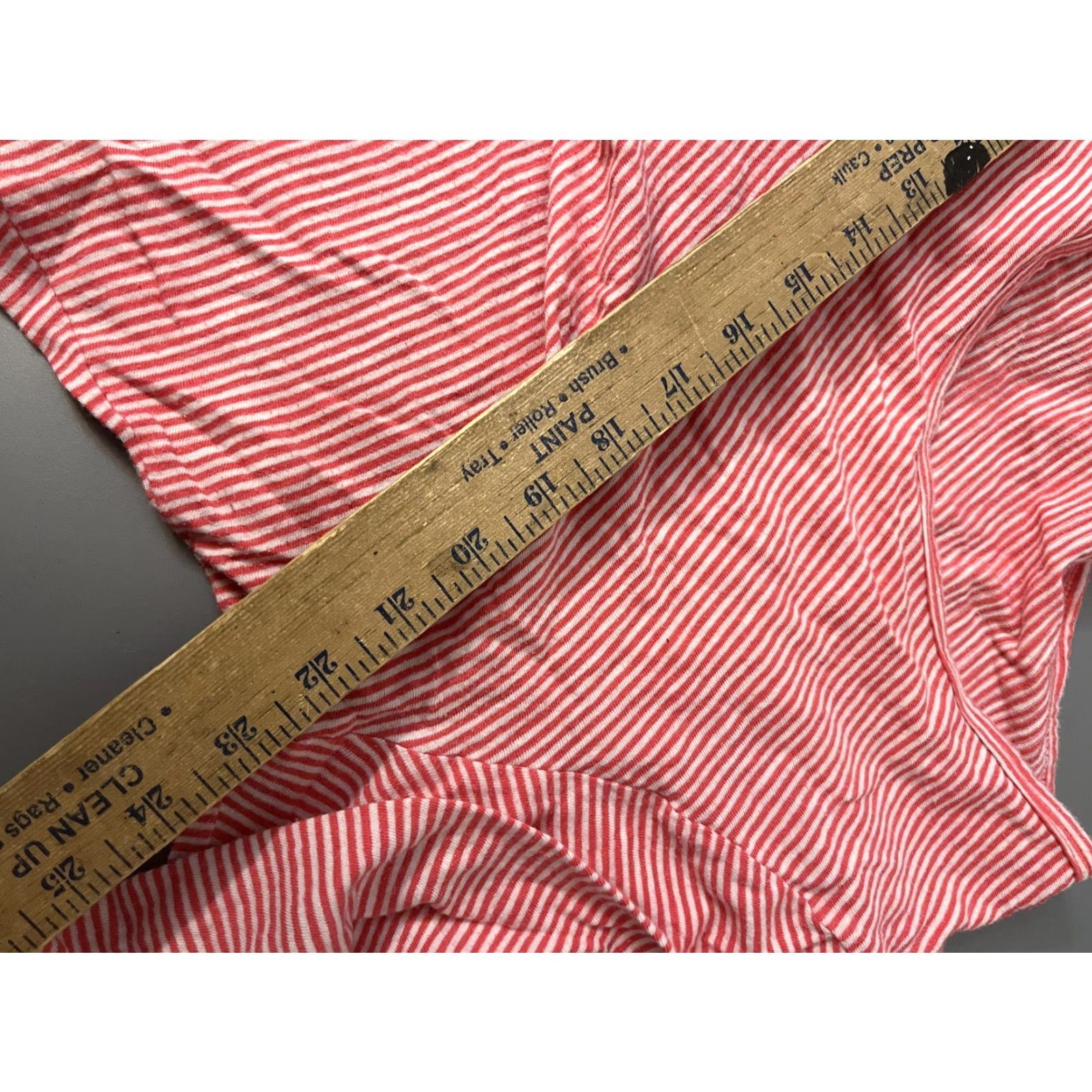 Gap GAP Easy Tee Womens Shirt 2XL Pink Striped Long Sleeve Tie Front Blouse T-Shirt Size XXL / US 16-18 / IT 52-54 - 5 Thumbnail