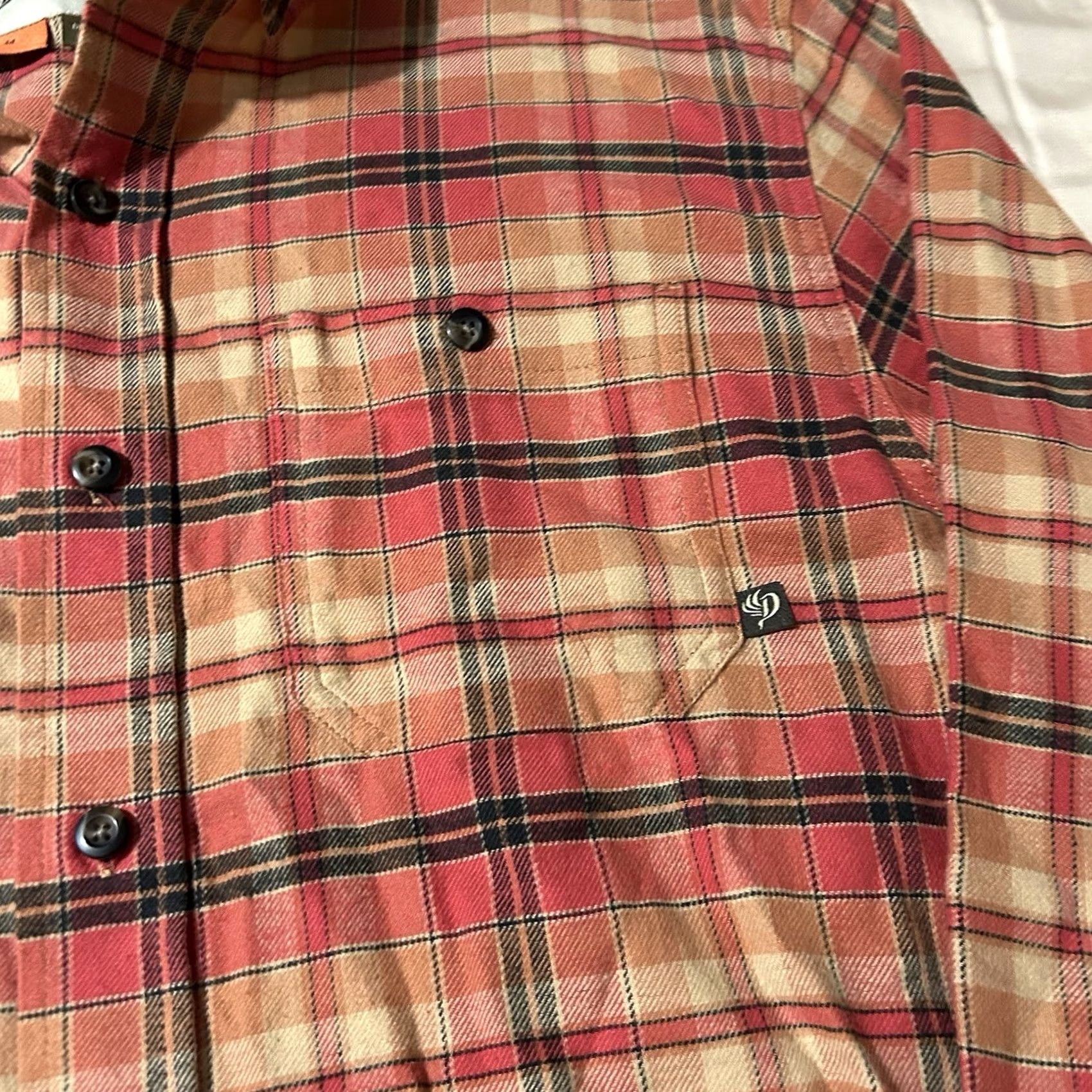 Vintage Duck Camp Plaid Flannel Shirt Mens M Orange Button-Up Shirt Size US M / EU 48-50 / 2 - 2 Thumbnail
