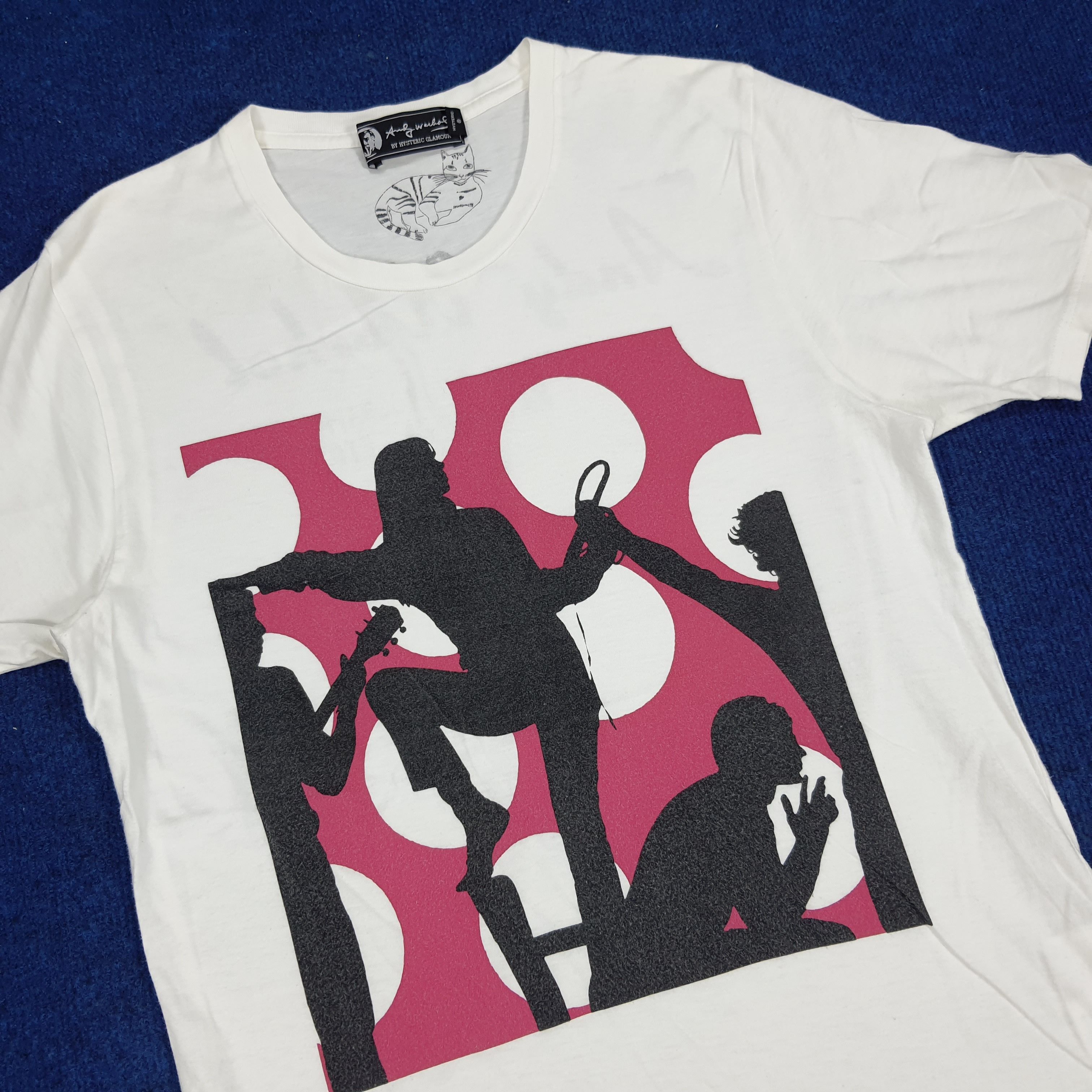 Andy Warhol × Hysteric Glamour × Vintage Vintage Andy Warhol by Hysteric Glamour Polka Dot Tshirt Size US S / EU 44-46 / 1 - 2 Thumbnail