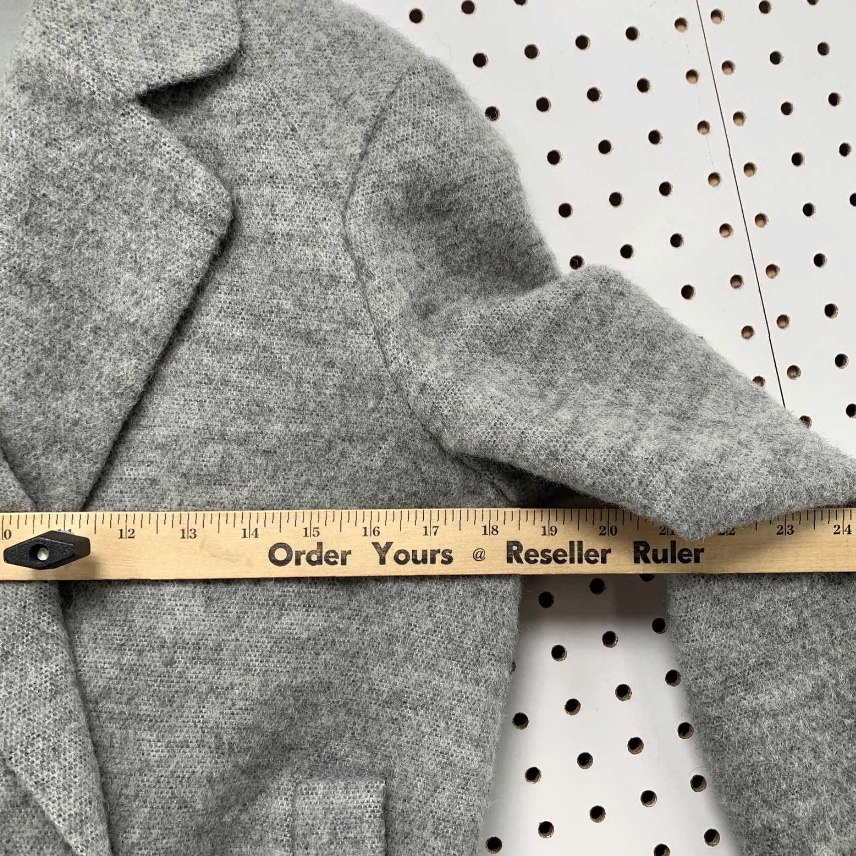 Theory VINTAGE Theory Blazer S Gray Alpaca Wool Casual Button Front Womens Size S / US 4 / IT 40 - 4 Thumbnail