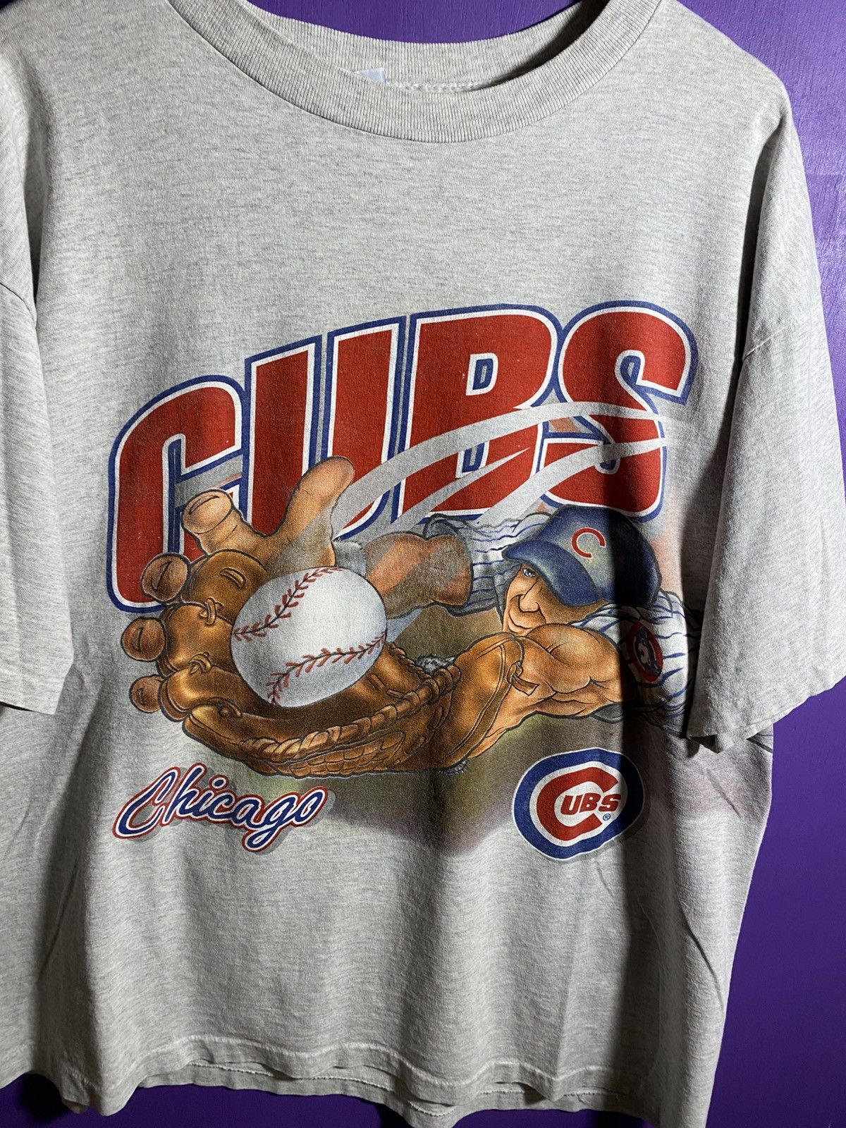 Salem Sportswear Vintage 90s Salem Chicago cubs wrap around t-shirt Size US XL / EU 56 / 4 - 3 Thumbnail