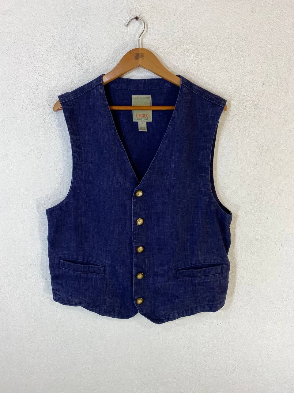 Uniqlo vintage uniqlo japanese brand denim vest nice design Size US XL / EU 56 / 4 - 1 Thumbnail