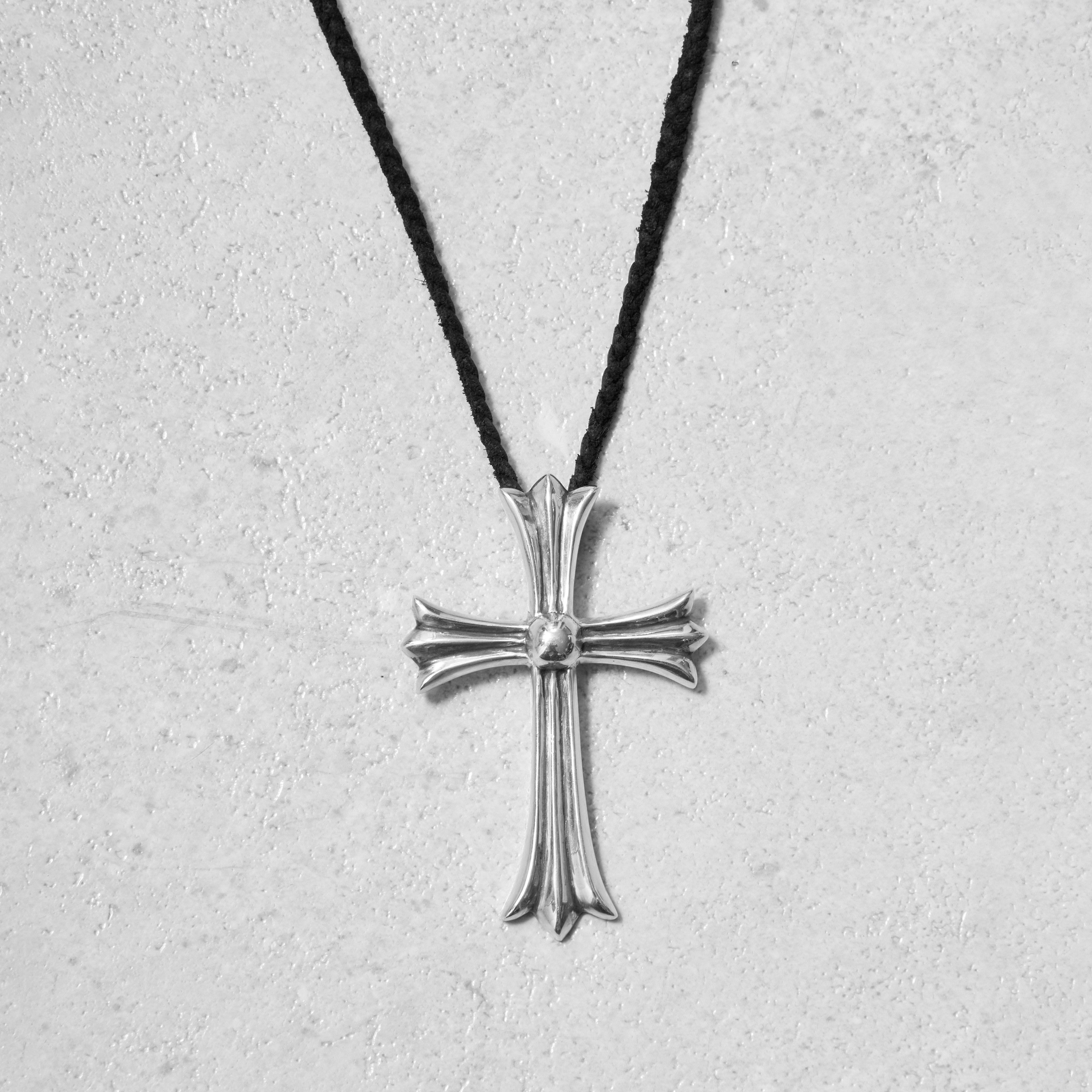 Chrome Hearts CHROME HEARTS Cross Large Pendant Top Leather Blade Boro Tip Size ONE SIZE - 2 Thumbnail