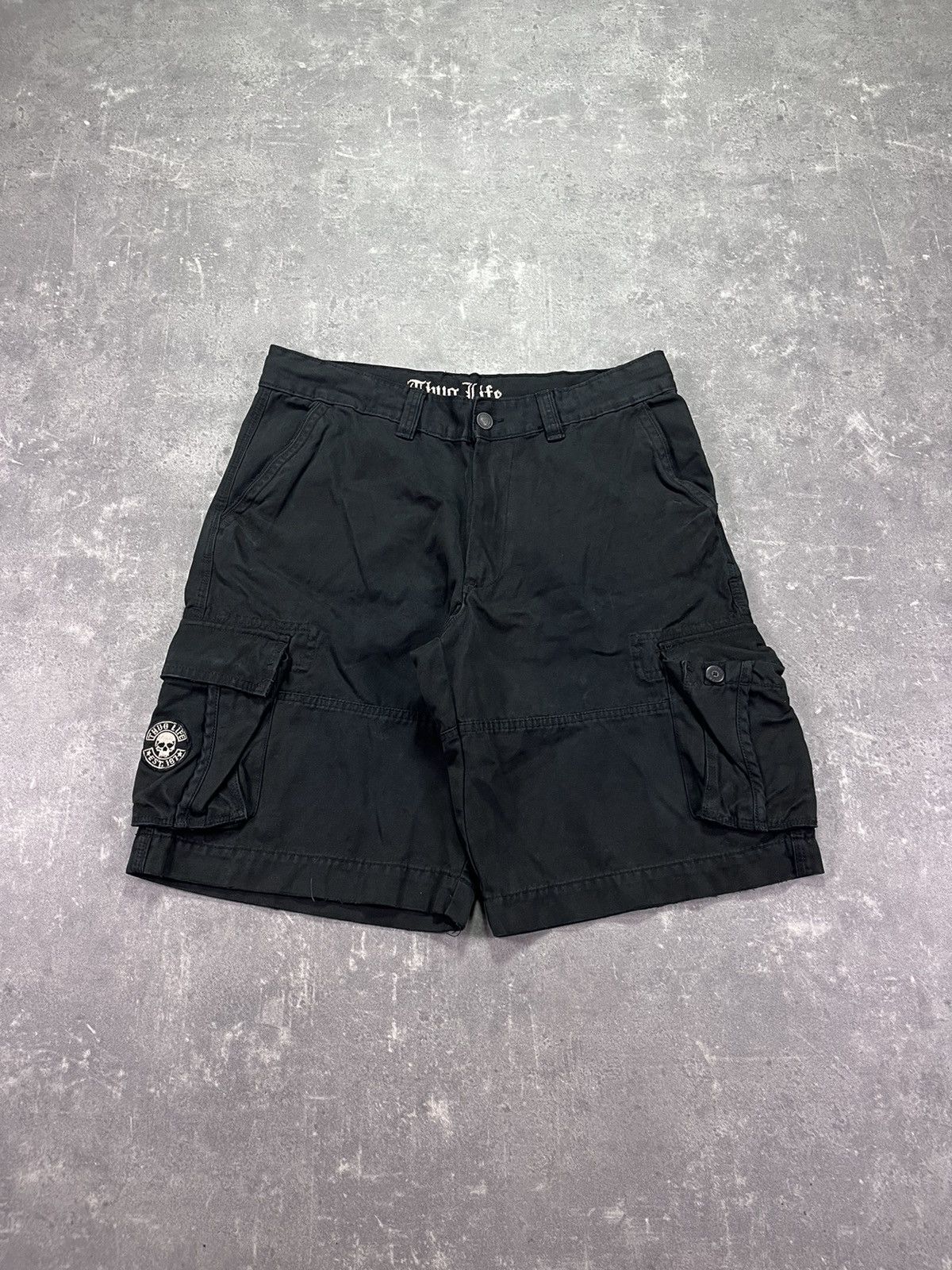 JNCO Thug Life Vintage Baggy Cargo Shorts Jorts 36 Rare Size US 36 / EU 52 - 2 Thumbnail