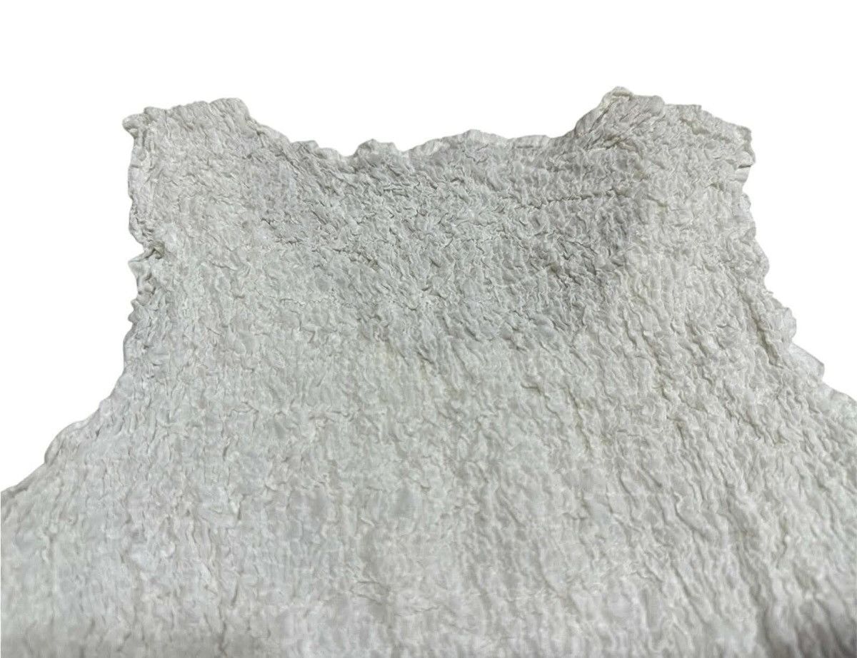 Issey Miyake × Japanese Brand × Pleats Please Issey Miyake 🔥Vintage Issey Miyake Me Cauliflower Tank Top Sleeveless Size US S / EU 44-46 / 1 - 7 Thumbnail