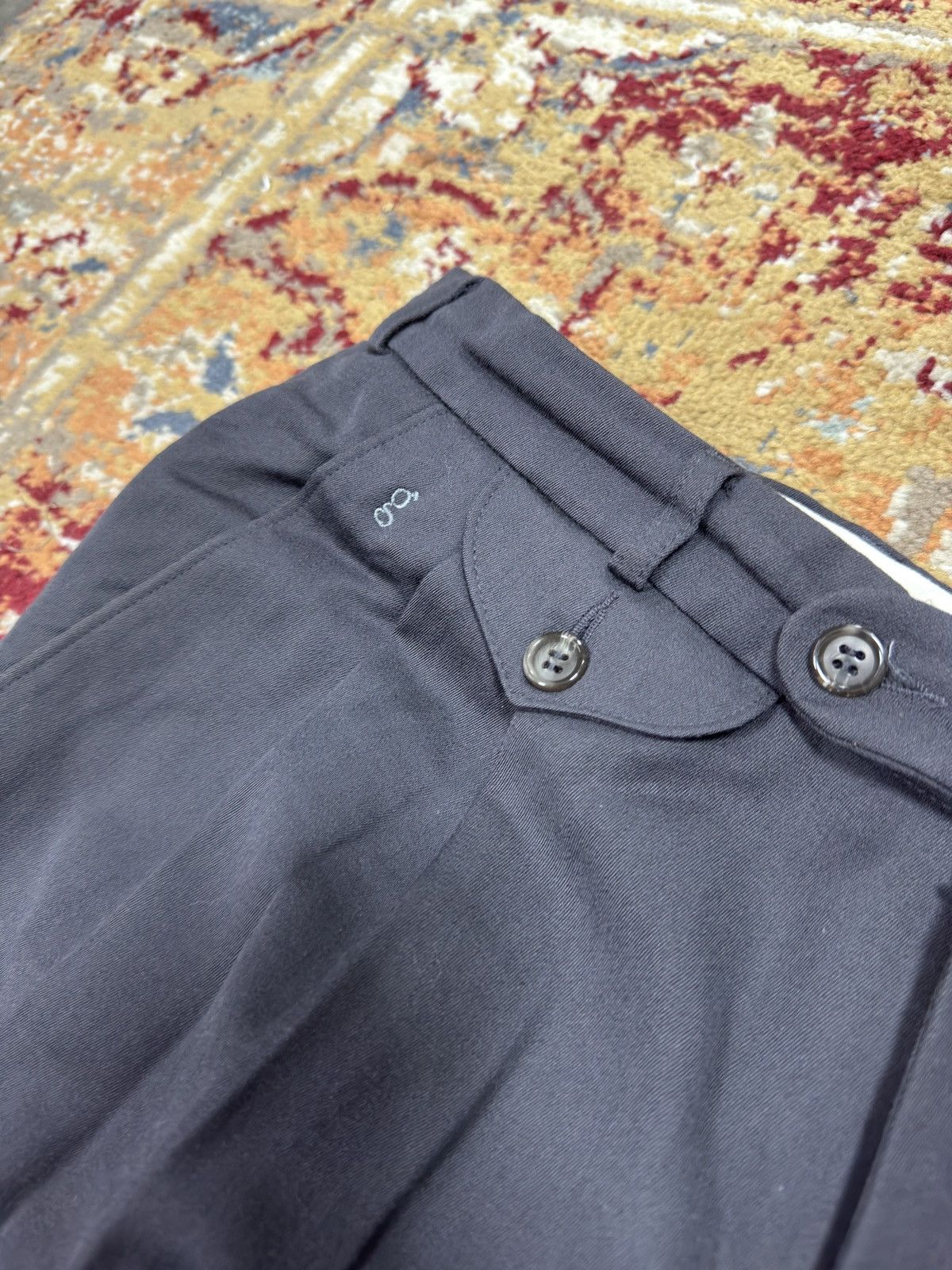 If Six Was Nine 1980s Wool Suit Pants Baggy Trousers Blend Balenciaga Rick Size US 32 / EU 48 - 4 Thumbnail