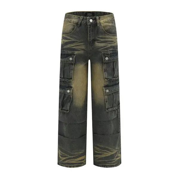 Japanese Brand VIBE Vintage wasteland workwear washed loose jeans Size US 32 / EU 48 - 5 Thumbnail
