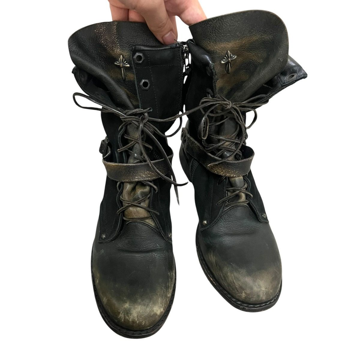 14th Addiction 14th addiction chrome stud boots Size US 8.5 / EU 41-42 - 3 Thumbnail