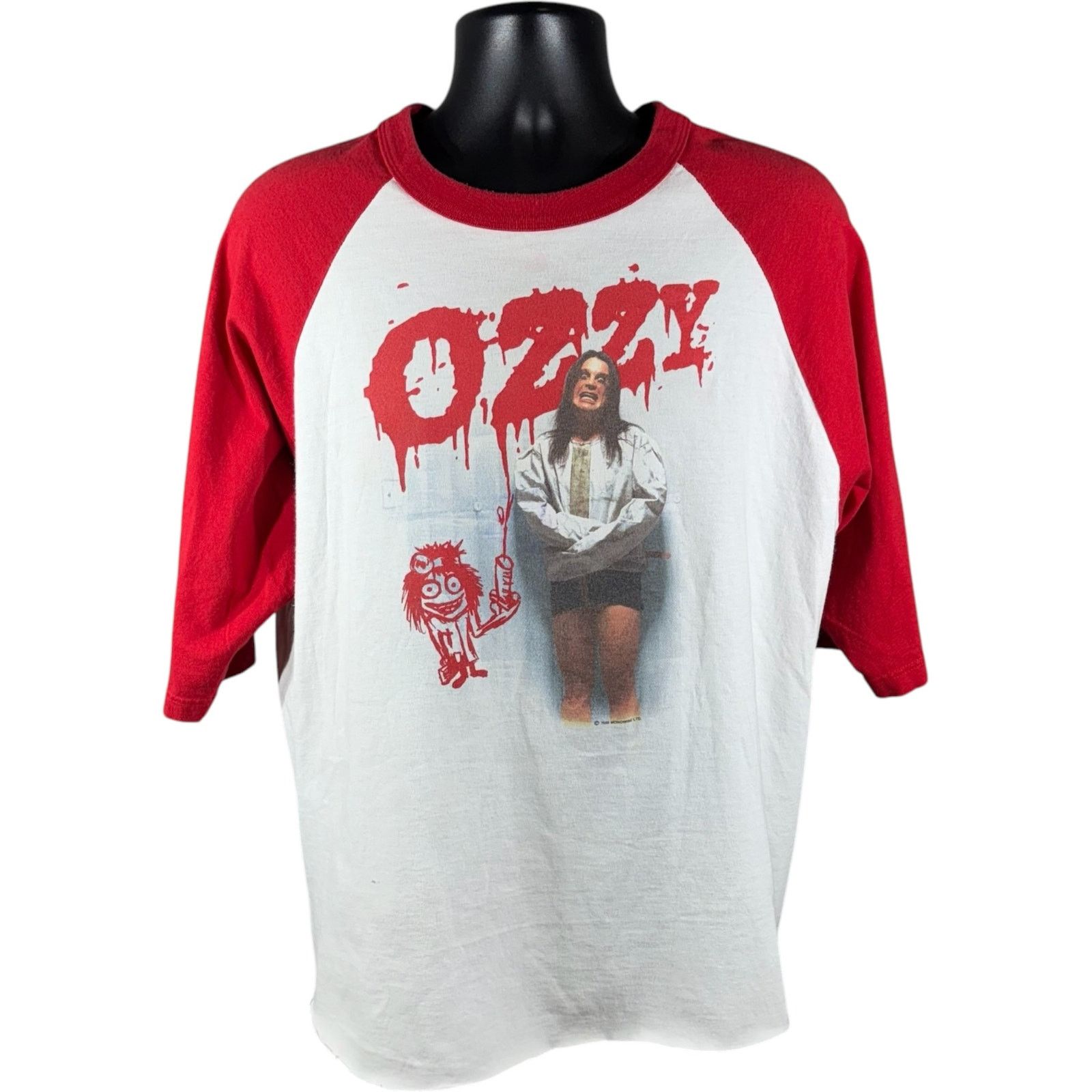 Vintage Vintage Ozzy Osbourne Straight Jacket 2000's Raglan Tee XL Size US XL / EU 56 / 4 - 1 Thumbnail