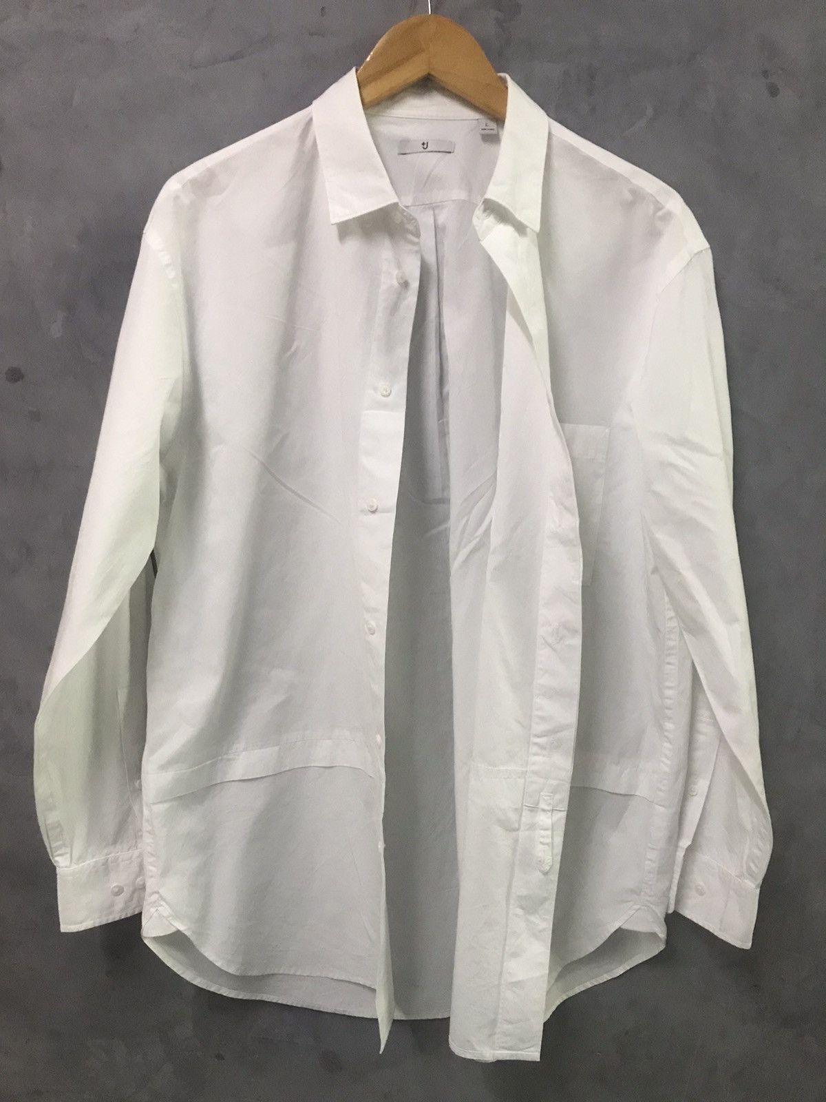 Jill Sander x Uniqlo Wide Shirt Plain White L