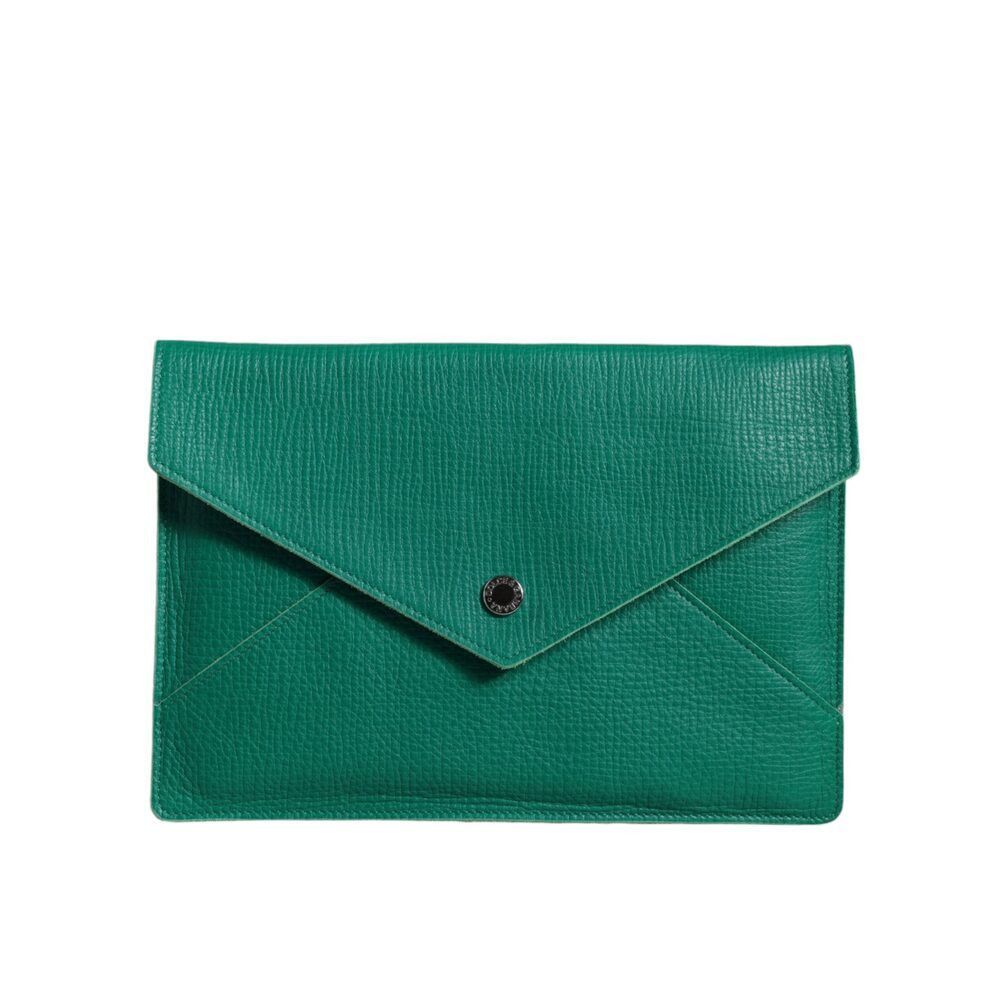 Dolce & Gabbana Dolce & Gabbana Green Leather Handbag Clutch Mini Purse Pouc Size ONE SIZE - 1 Thumbnail