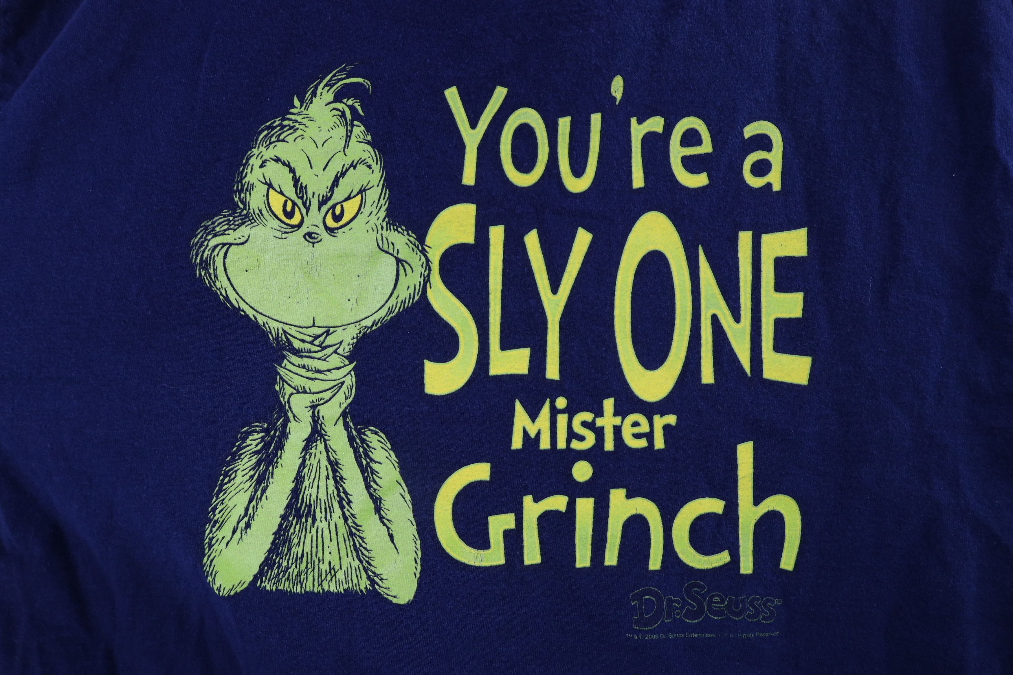 Vintage Vintage Y2K 2006 Dr Seuss Grinch Christmas T-Shirt Blue Size US XL / EU 56 / 4 - 4 Thumbnail