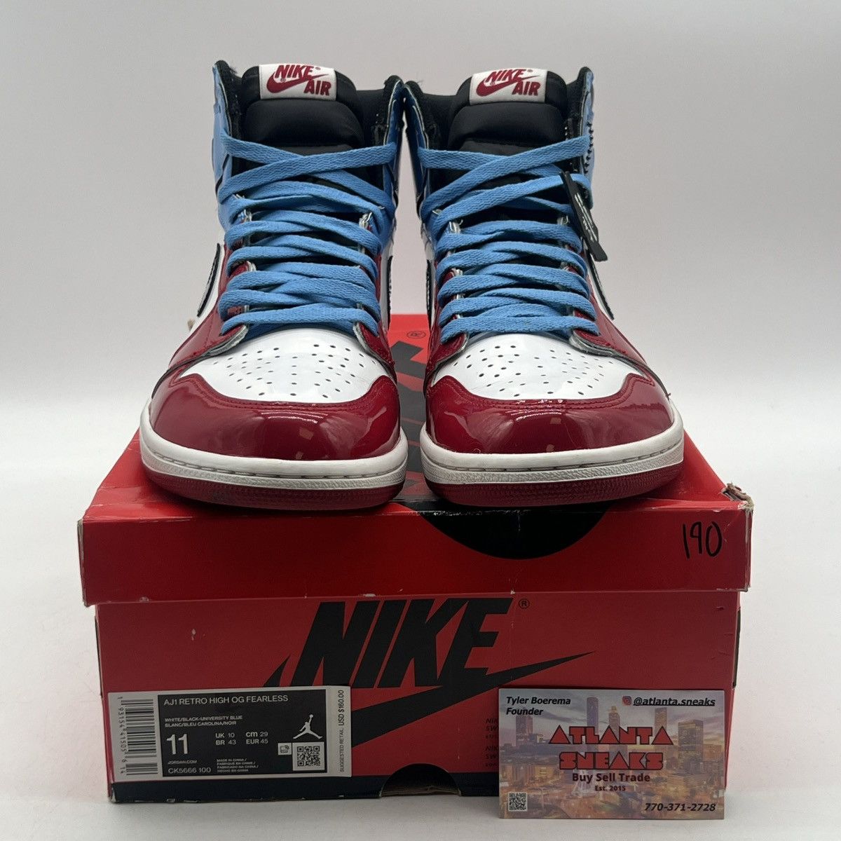 Nike Air Jordan 1 high fearless Size US 11 / EU 44 - 2 Thumbnail