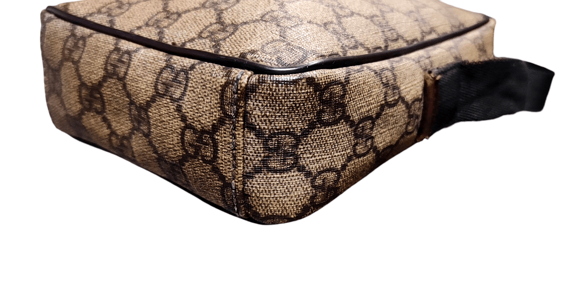 Gucci Gucci Beige/Ebony GG Coated Canvas and Leather Crossbody Bag Size ONE SIZE - 6 Thumbnail