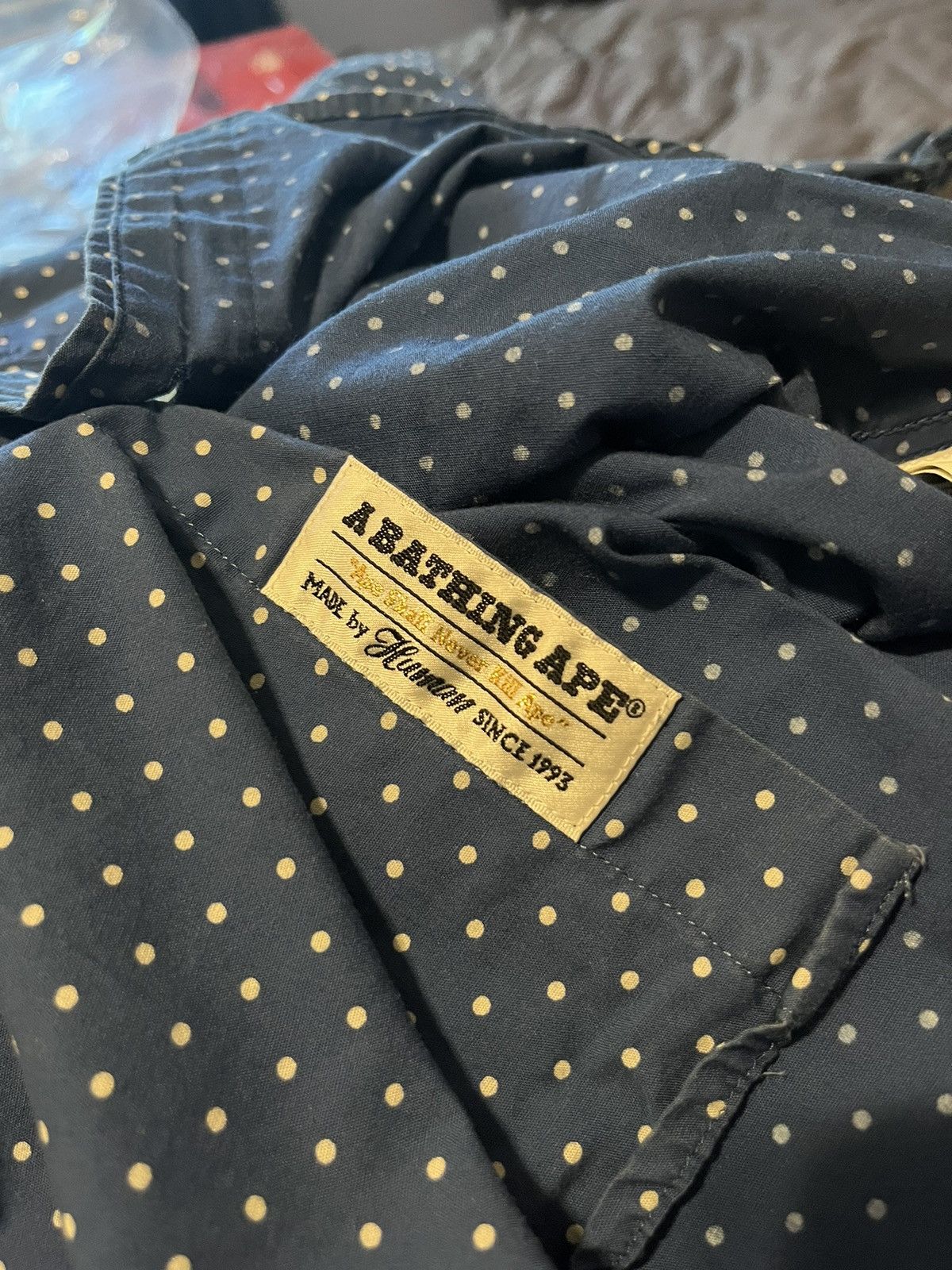 Bape Dot Button Up S/S Shirt Size US M / EU 48-50 / 2 - 4 Thumbnail